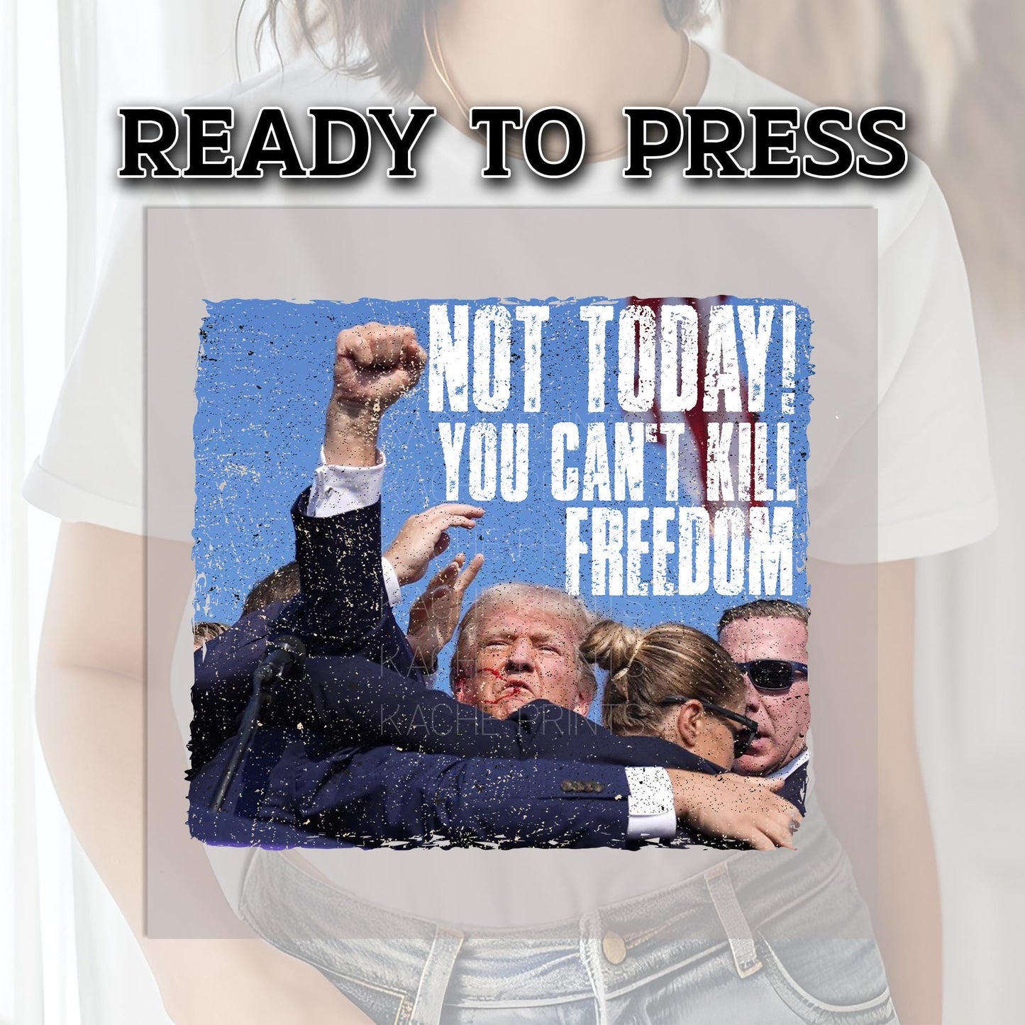 Trump DTF Transfer, Trump Transfers, Trump Shooting Transfer, Trump Assassination Attempt, Trump 2024 Transfers, Bulletproof Dtf,Trump Fight