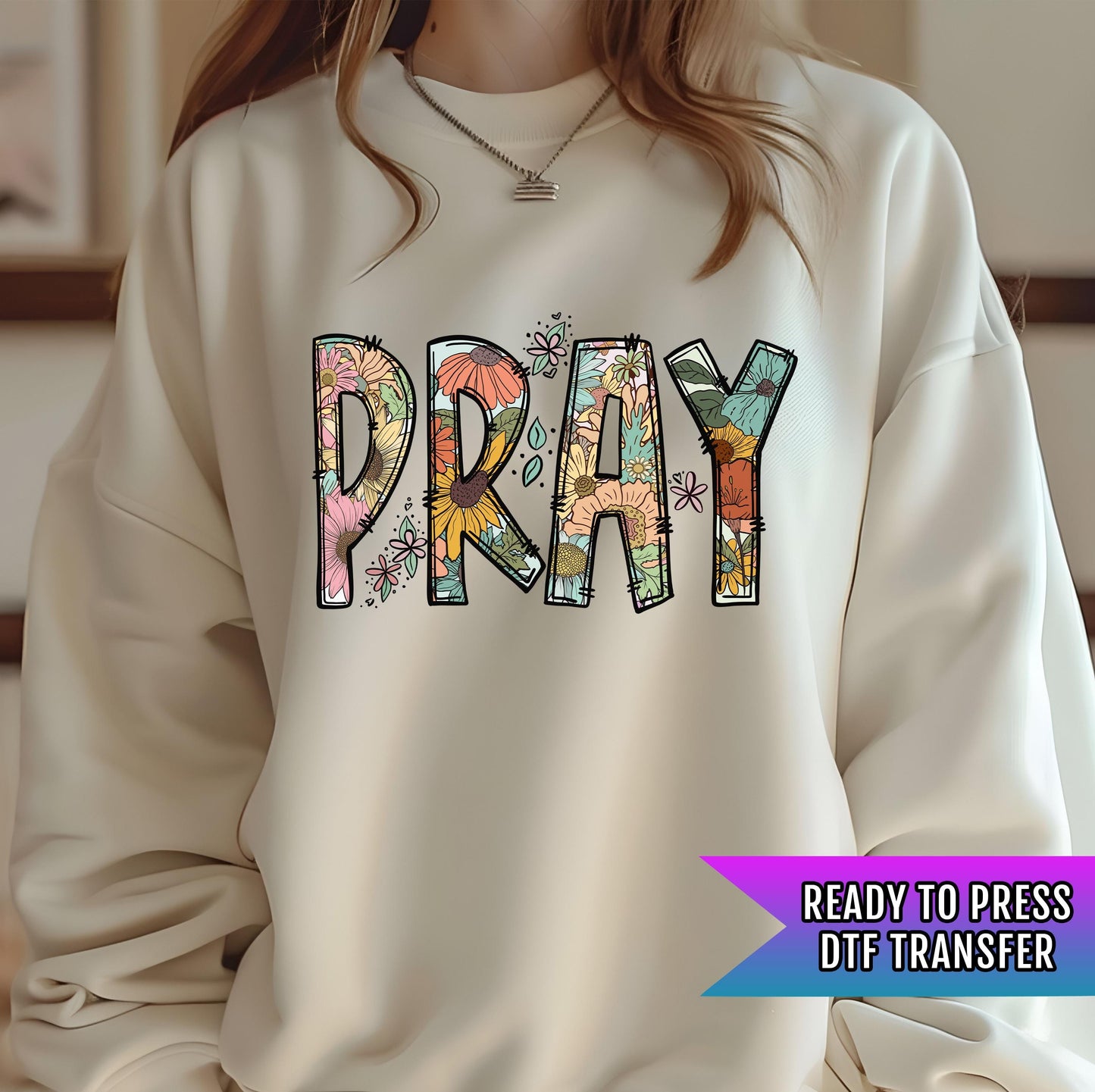 Pray DTF Transfer Ready For Press, Thanksgiving DTF Transfers, Faith DTF Transfer, Heat Press Transfer, Seasonal Dtf Prints, Pray Dtf Prints