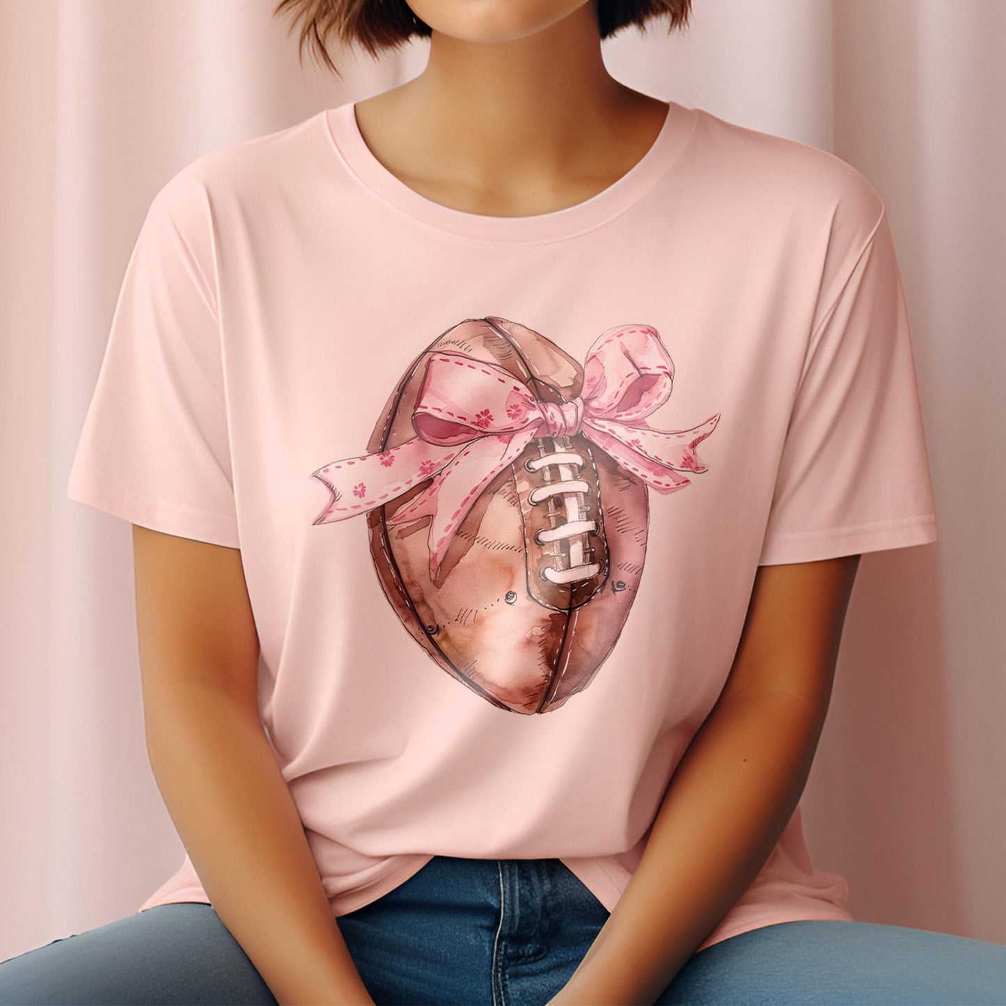 Football DTF Transfer Ready For Press, Football DTF Transfers, Football Heat Press Transfer, Ready For Press, Football Girl Dtf Transfers