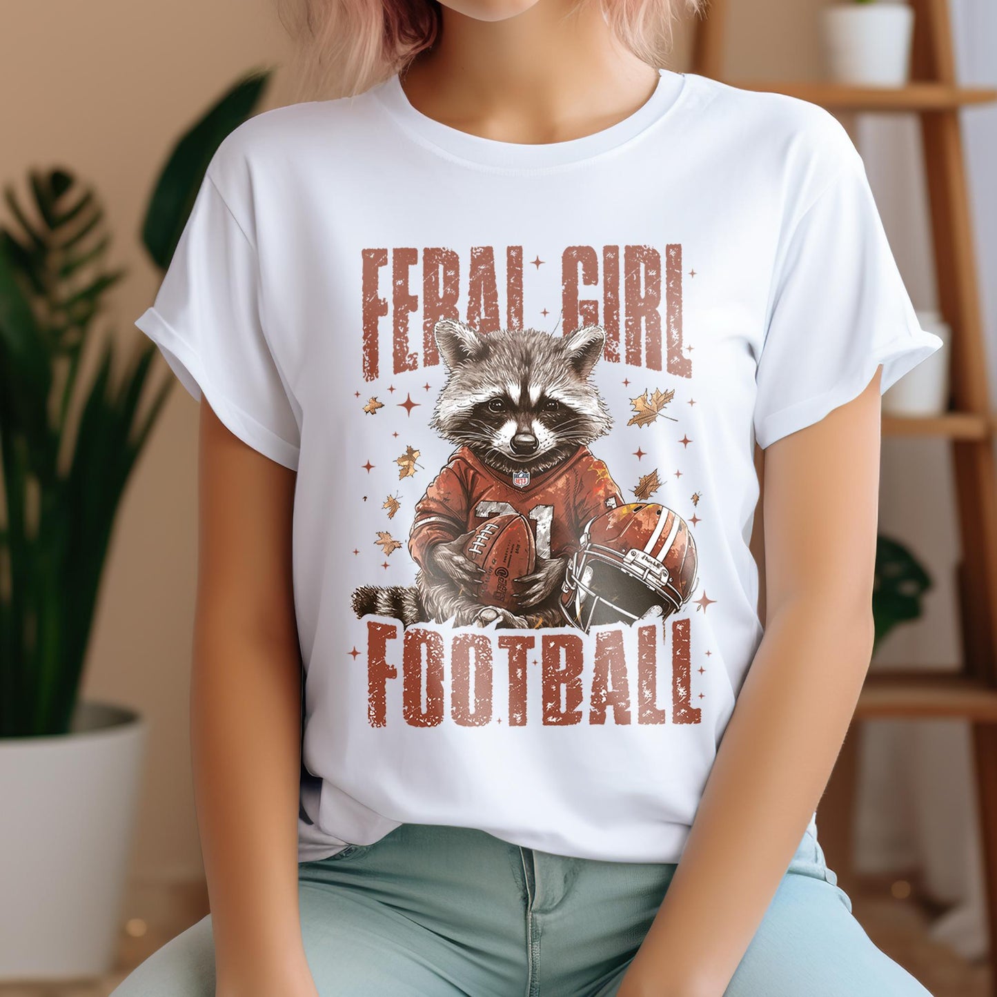 Football DTF Transfer Ready For Press, Football Transfers, Heat Press Transfer, DTF Transfers, Game Dtf Print, Feral Girl Football Dtf Print