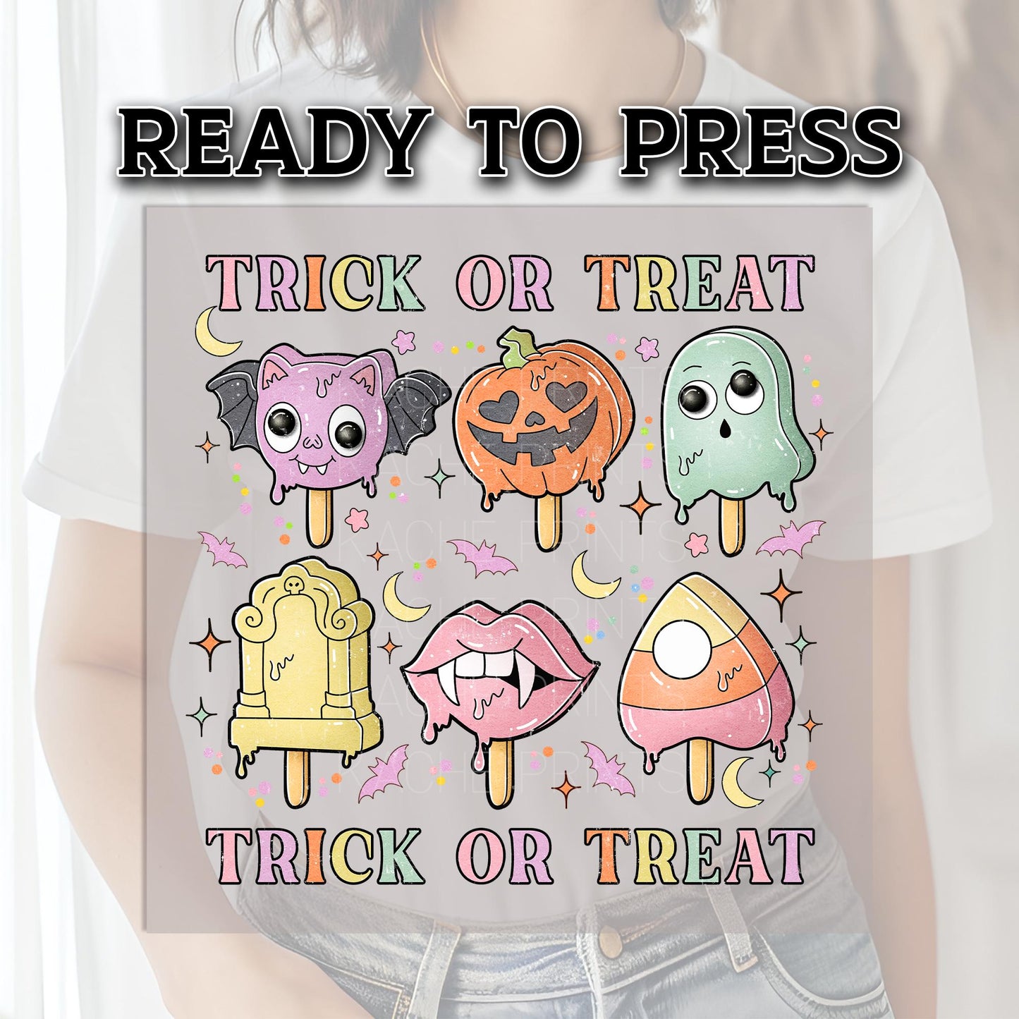 Halloween DTF Transfers, Halloween DTF Transfer Ready For Press, Horror DTF Print, Heat Press Transfers, Boo Dtf, Trick Or Treat Dtf Prints