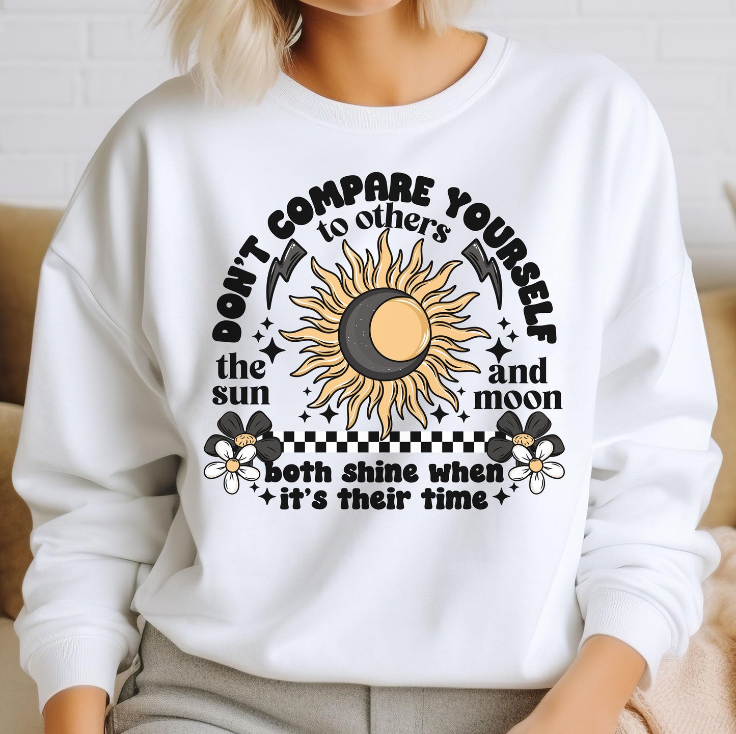 Be Yourself DTF Transfers, Inspirational DTF Transfers Ready For Press, Heat Press Transfers, Don't Compare Yourself To Others Dtf Transfers