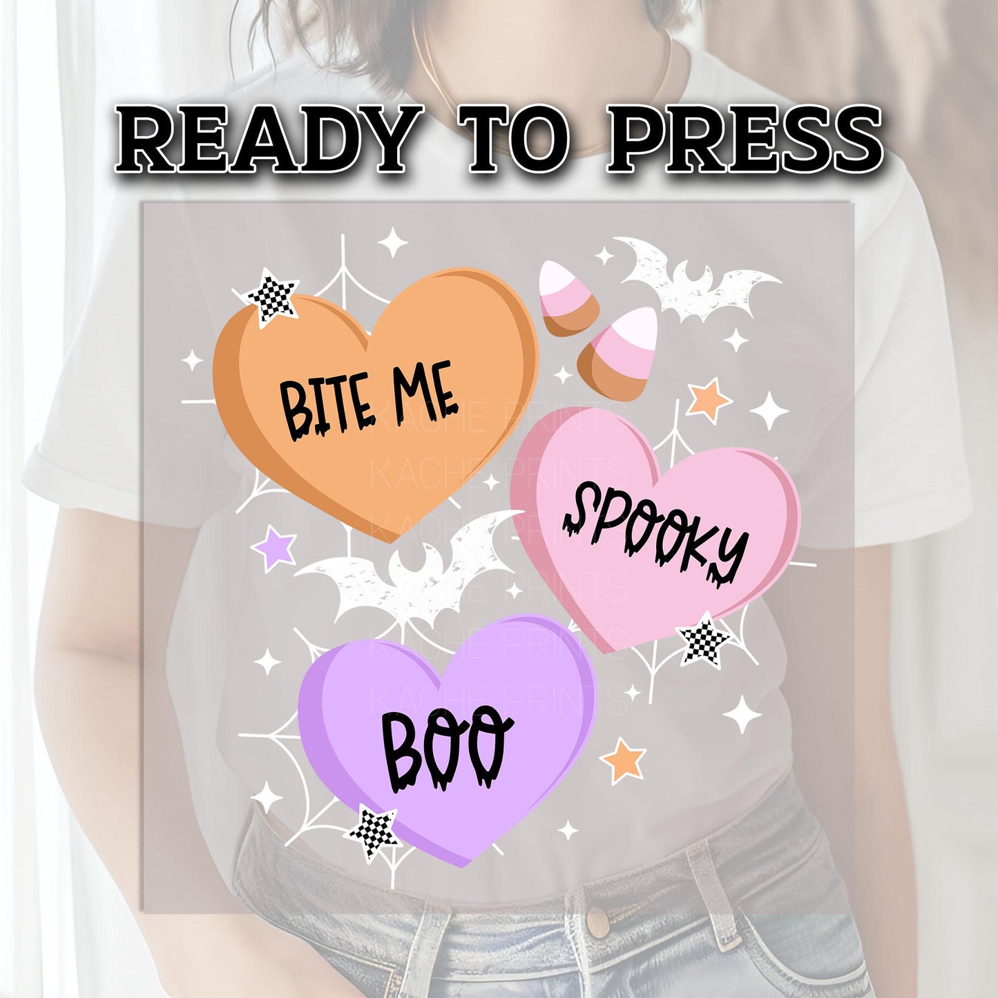 Bite Me Ready To Press, Halloween DTF Transfers, Bats DTF Prints Ready For Press, Boo Dtf, Spooky Season Dtf Prints, Halloween Vampire Print