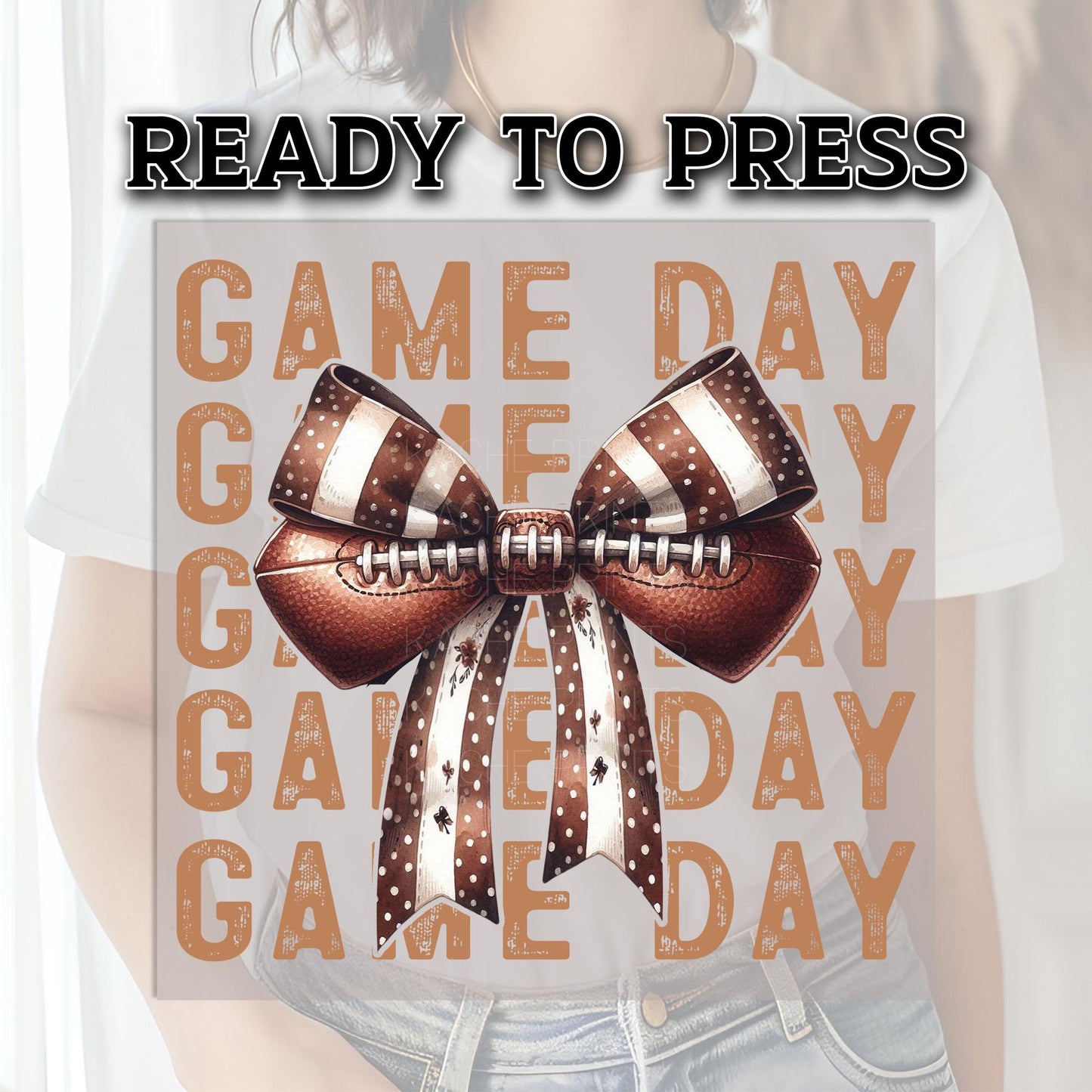 Game Day Football Ready To Press, Sport DTF Transfers, Football DTF Prints Ready For Press, Football Transfer, Game Day Prints, Ballpark Mom