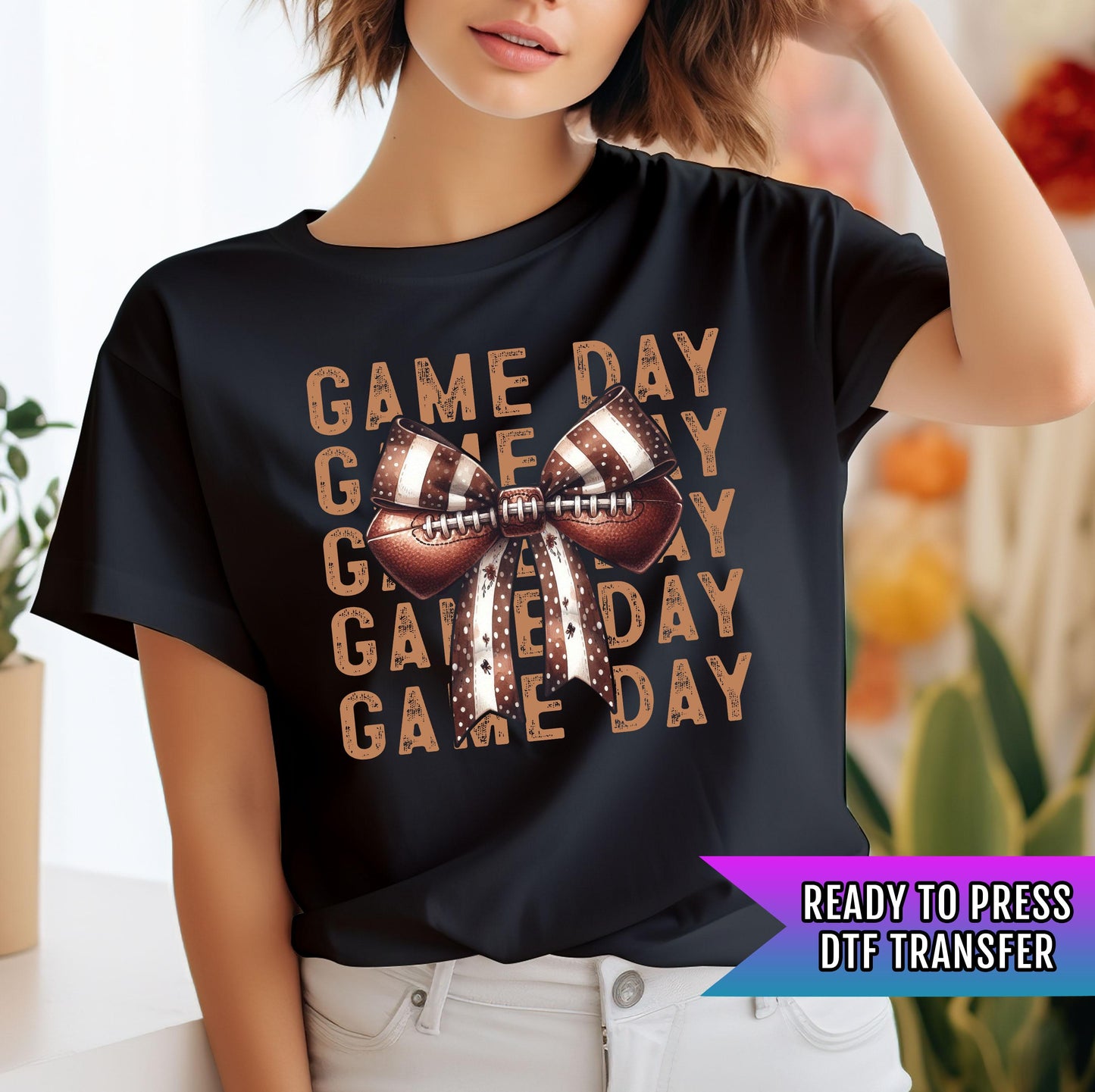 Game Day Football Ready To Press, Sport DTF Transfers, Football DTF Prints Ready For Press, Football Transfer, Game Day Prints, Ballpark Mom