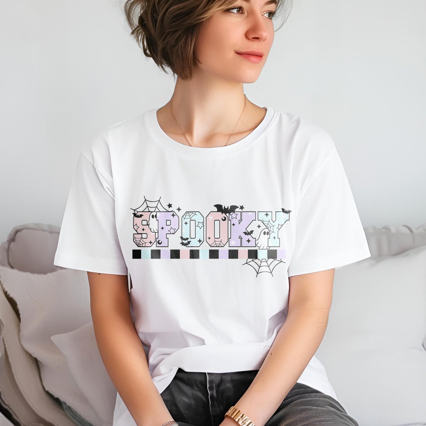 Spooky Season DTF Transfer, Halloween DTF Transfer Ready For Press, Horror DTF Print, Heat Press Transfer,Distressed Spooky Season Dtf Print