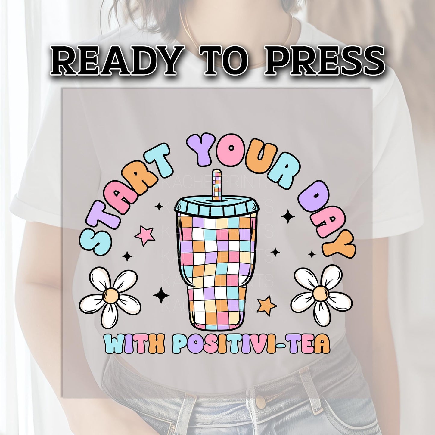 Start Your Day DTF Transfer Ready For Press, Happy DTF Transfer, Heat Press Transfer, Dtf Prints, Ready Dtf Transfer, Good Day Dtf Transfers