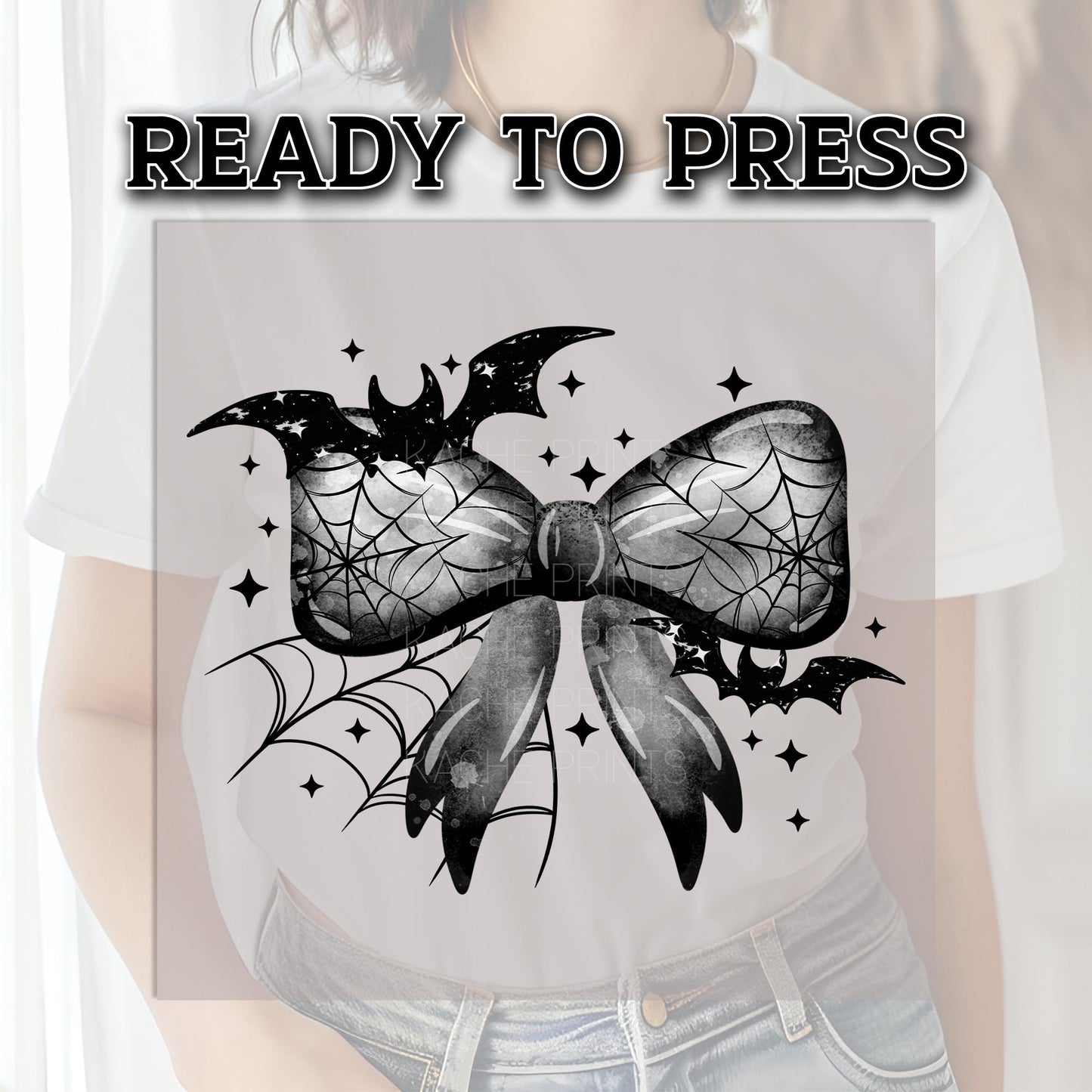 Halloween DTF Transfer, Bats DTF Transfer Ready For Press, Spider Dtf Print, Horror DTF Print, Heat Press Transfer, Ghost Season Dtf Prints