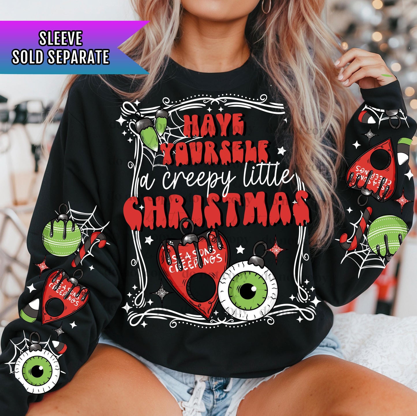 Have Yourself A Creepy Little Christmas DTF Transfers Ready For Press, Merry Christmas DTF Transfer, Heat Press Transfers, Seasons Creepings