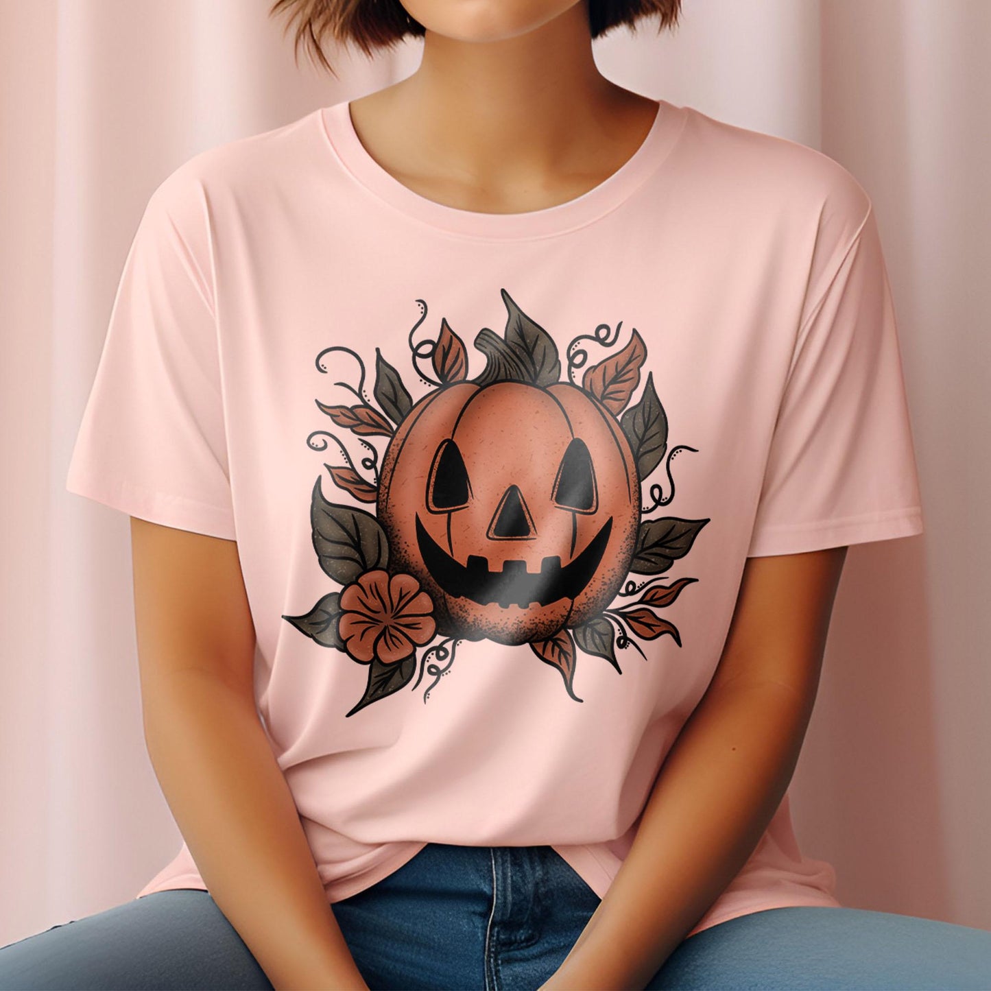 Halloween Pumpkin DTF Transfer, Halloween DTF Transfer Ready For Press, Heat Press Transfer, Spooky Season Dtf Transfers, Horror Pumpkin Dtf