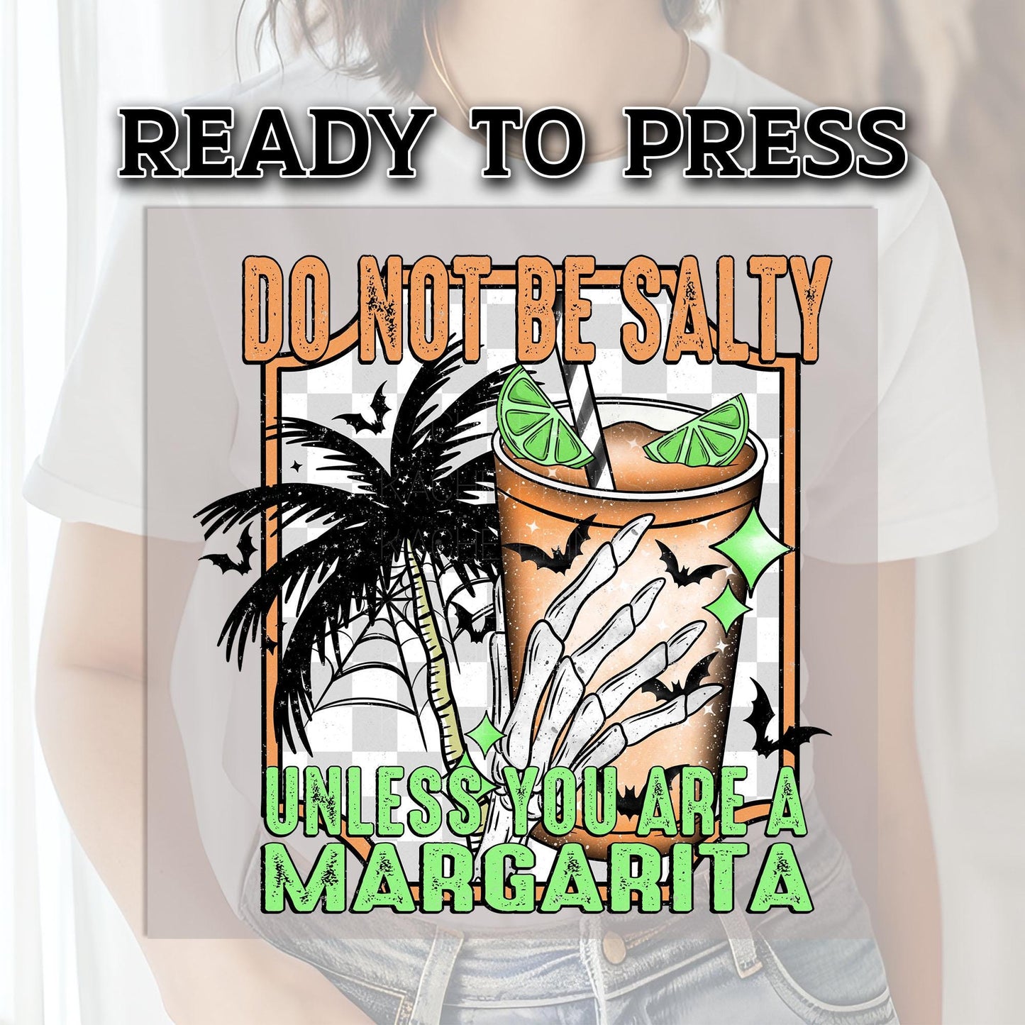 Do Not Be Salty Unless You Are A Margarita DTF Transfers, Spider Dtf Transfer, Halloween DTF Transfers Ready For Press, Heat Press Transfers