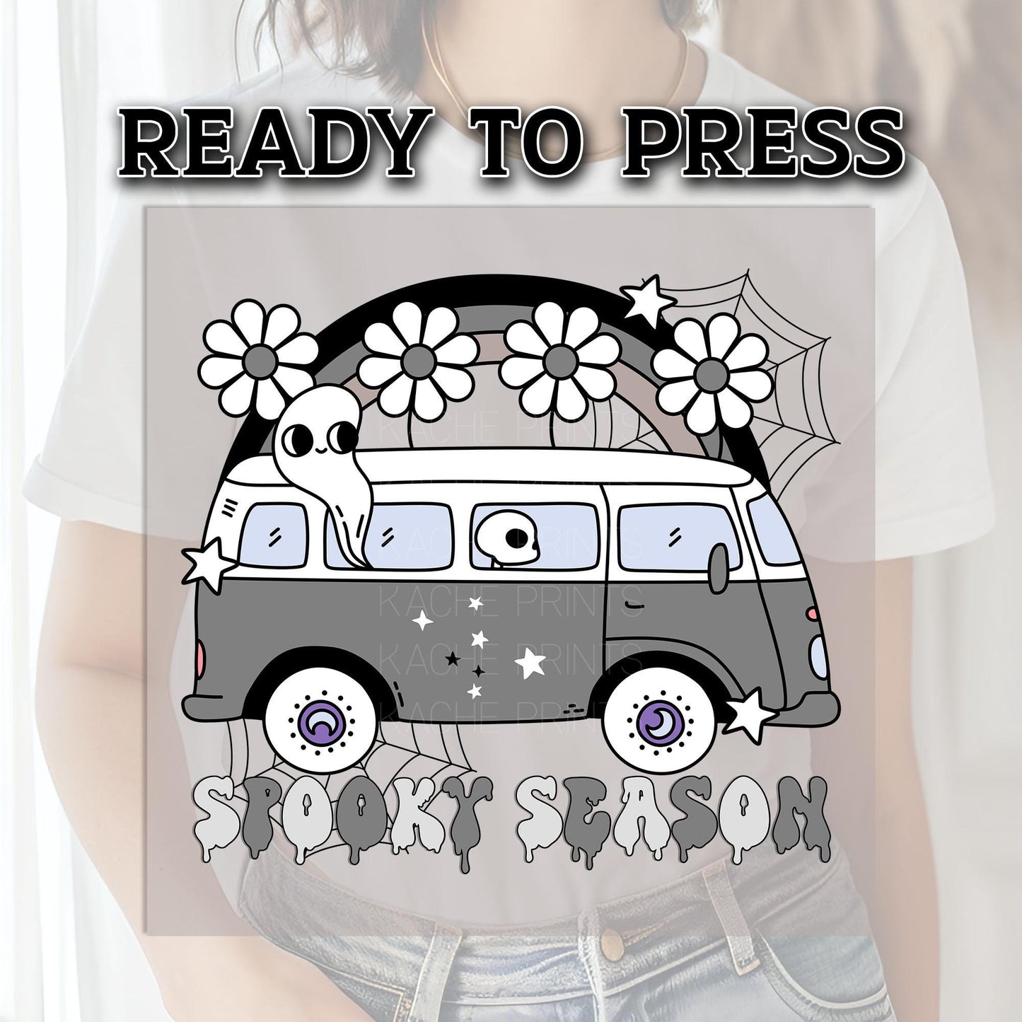 Halloween Cute Ghost DTF Transfers, Boo Dtf Transfers, Halloween DTF Transfers Ready For Press, Heat Press Transfer, Spooky Season Dtf Print