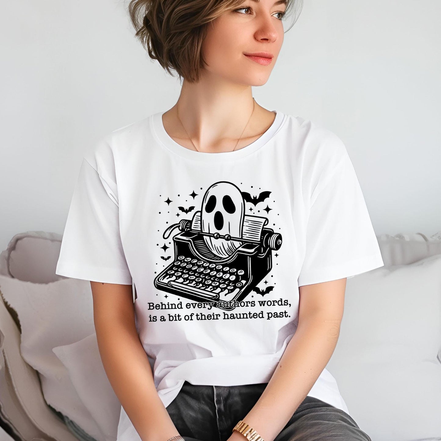 Ghost Season DTF Transfers, Halloween DTF Transfer Ready For Press, Heat Press Transfer, Authors Words Dtf Prints, Haunted Past Dtf Transfer