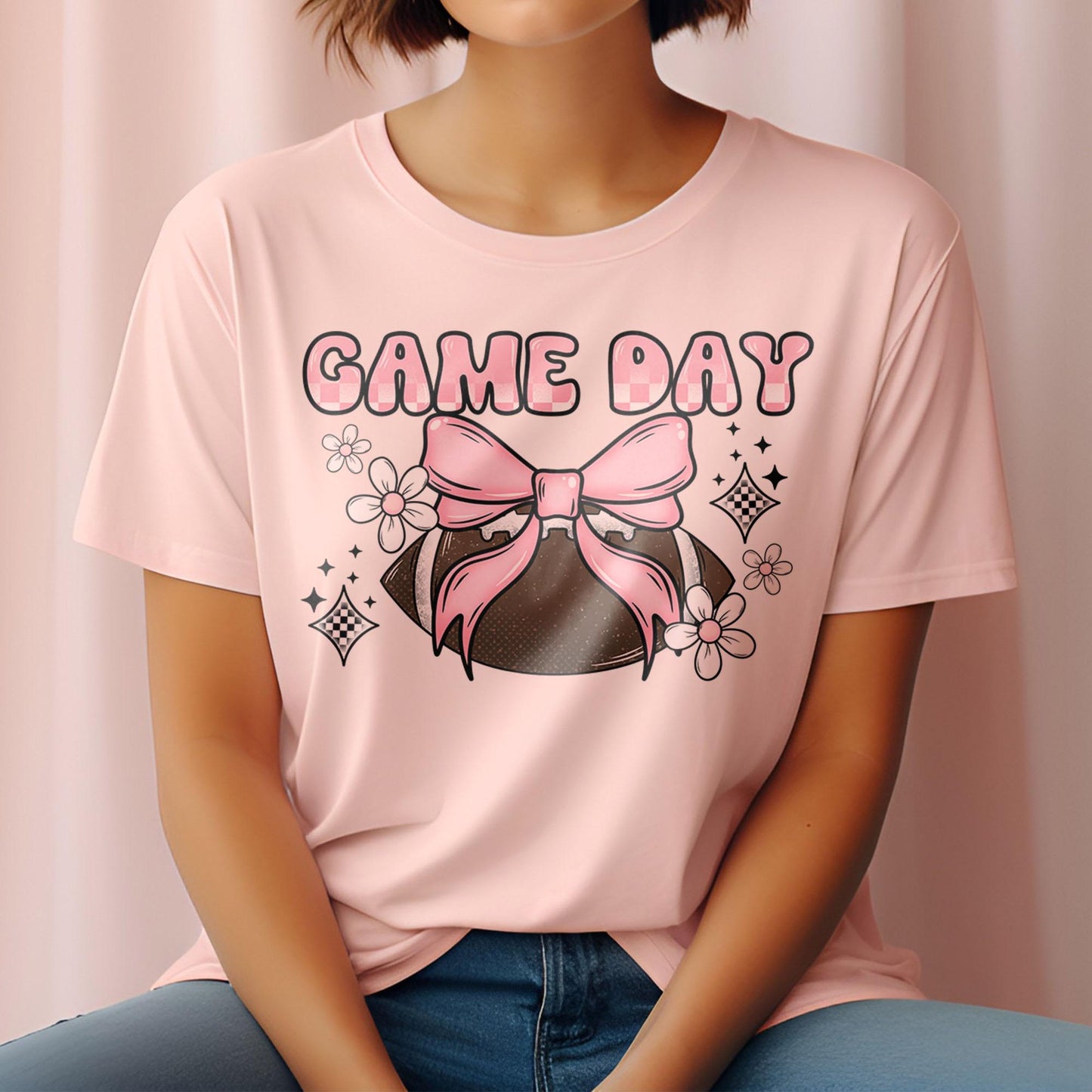 Game Day Football DTF Transfers Ready For Press, Football Girl DTF Transfers, Heat Press Transfers, Dtf Heat Transfers, Football Season Dtf