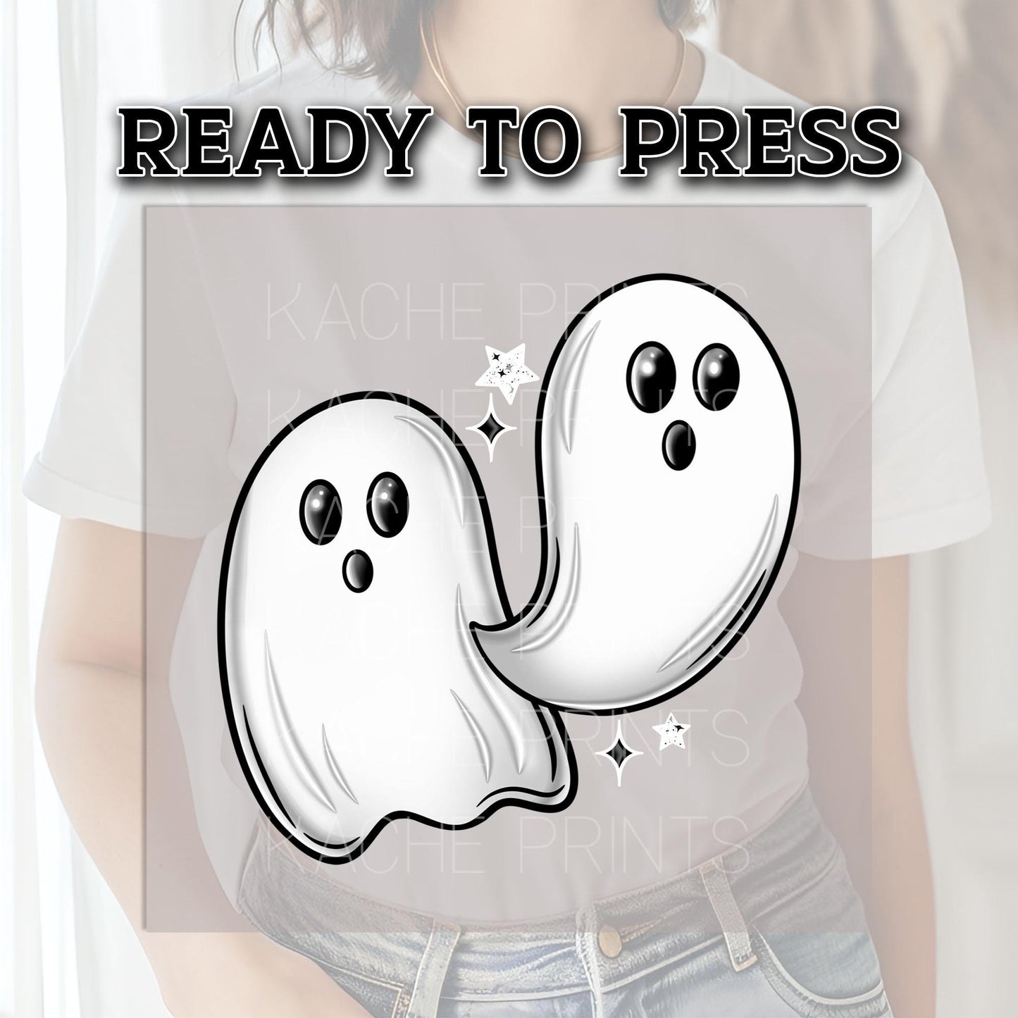 Cute Ghost DTF Transfers, Ghost Dtf Transfers, Halloween DTF Transfer Ready For Press, Heat Press Transfer, Boo DTF Prints, Ghost Dtf Prints