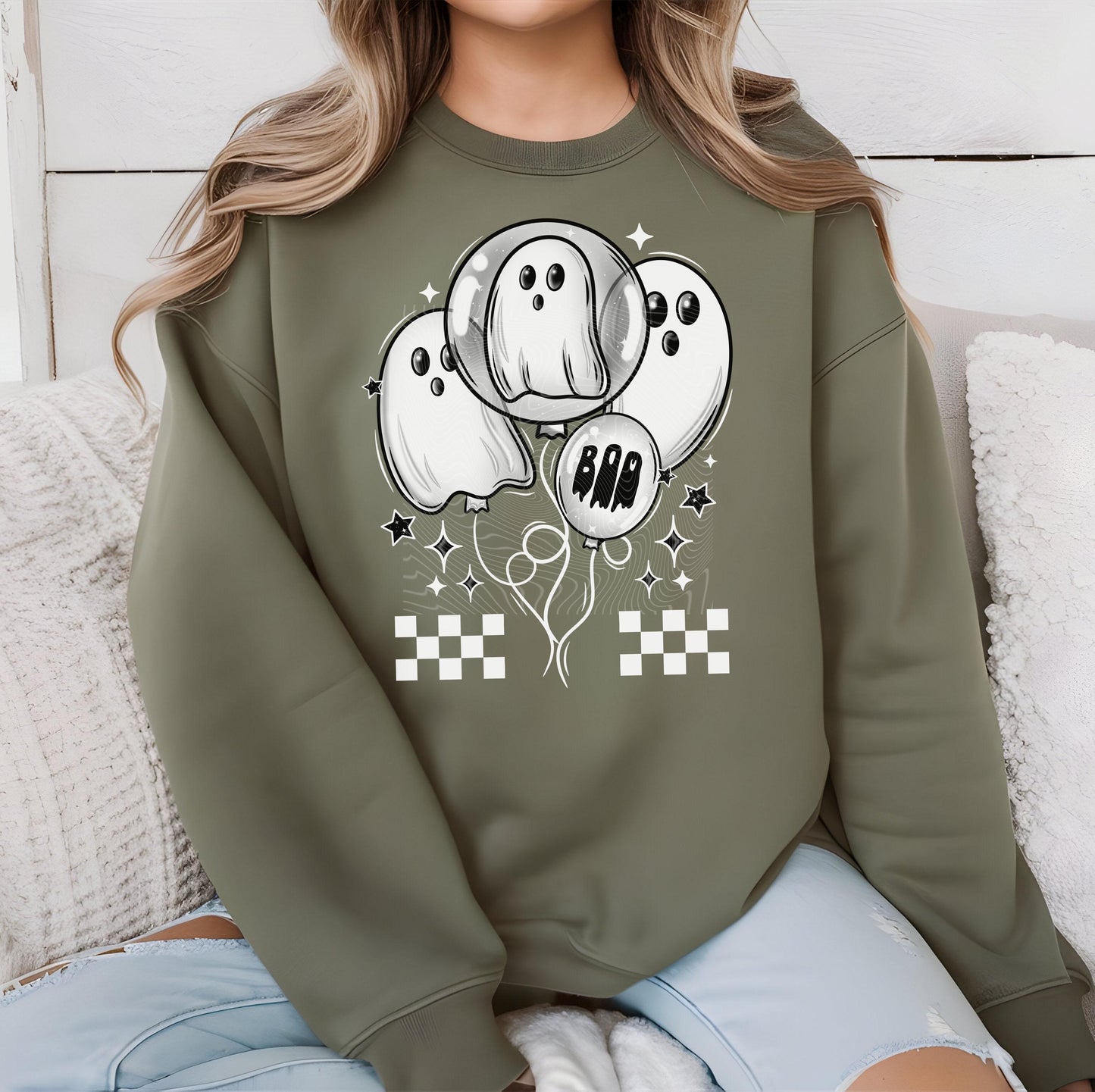 Ghost Balloons DTF Transfers, Ghost Dtf Transfers, Halloween DTF Transfers Ready For Press, Heat Press Transfers, Boo DTF Prints, Ghost Dtf