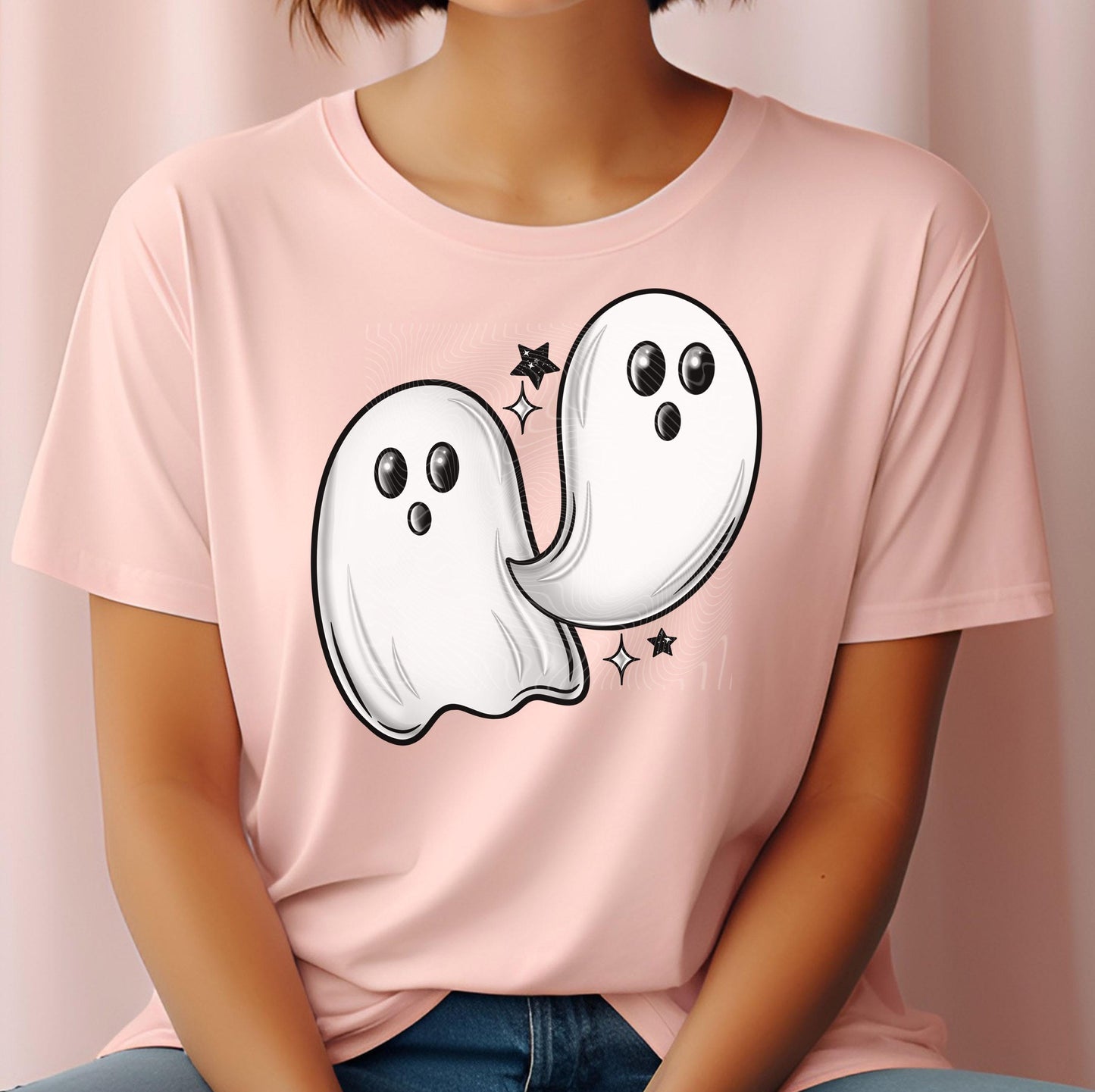 Cute Ghost DTF Transfers, Ghost Dtf Transfers, Halloween DTF Transfer Ready For Press, Heat Press Transfers, Boo DTF Prints, Scary Ghost Dtf