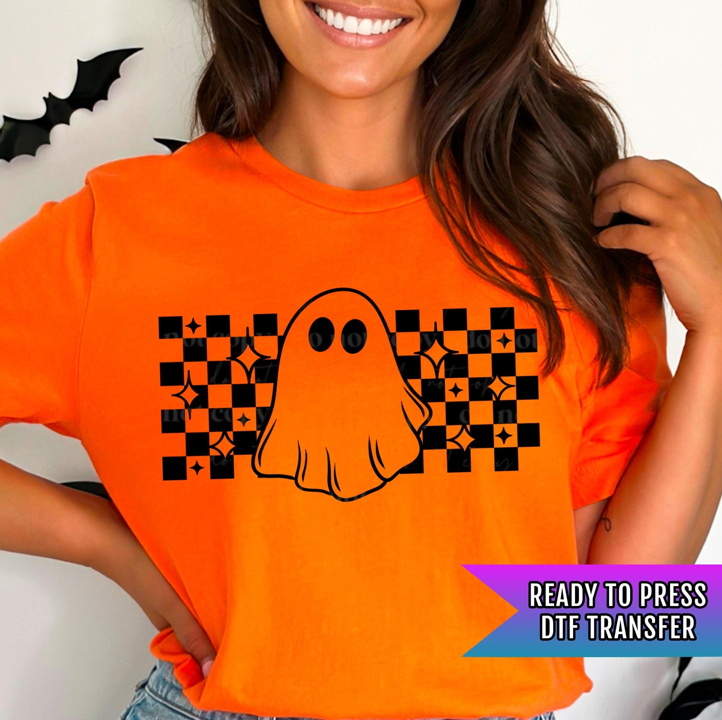 Ghost Season DTF Transfers, Halloween DTF Transfers Ready For Press, Retro Ghost DTF Print, Heat Press Transfer, Spooky Season Dtf Transfers