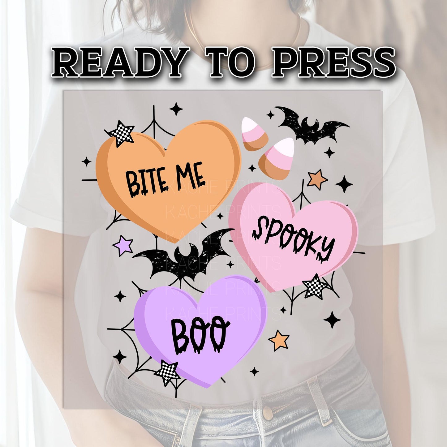 Bite Me Ready To Press, Halloween DTF Transfers, Bats DTF Print Ready For Press, Boo Dtf, Spider Dtf, Spooky Season Dtf Print, Vampire Print