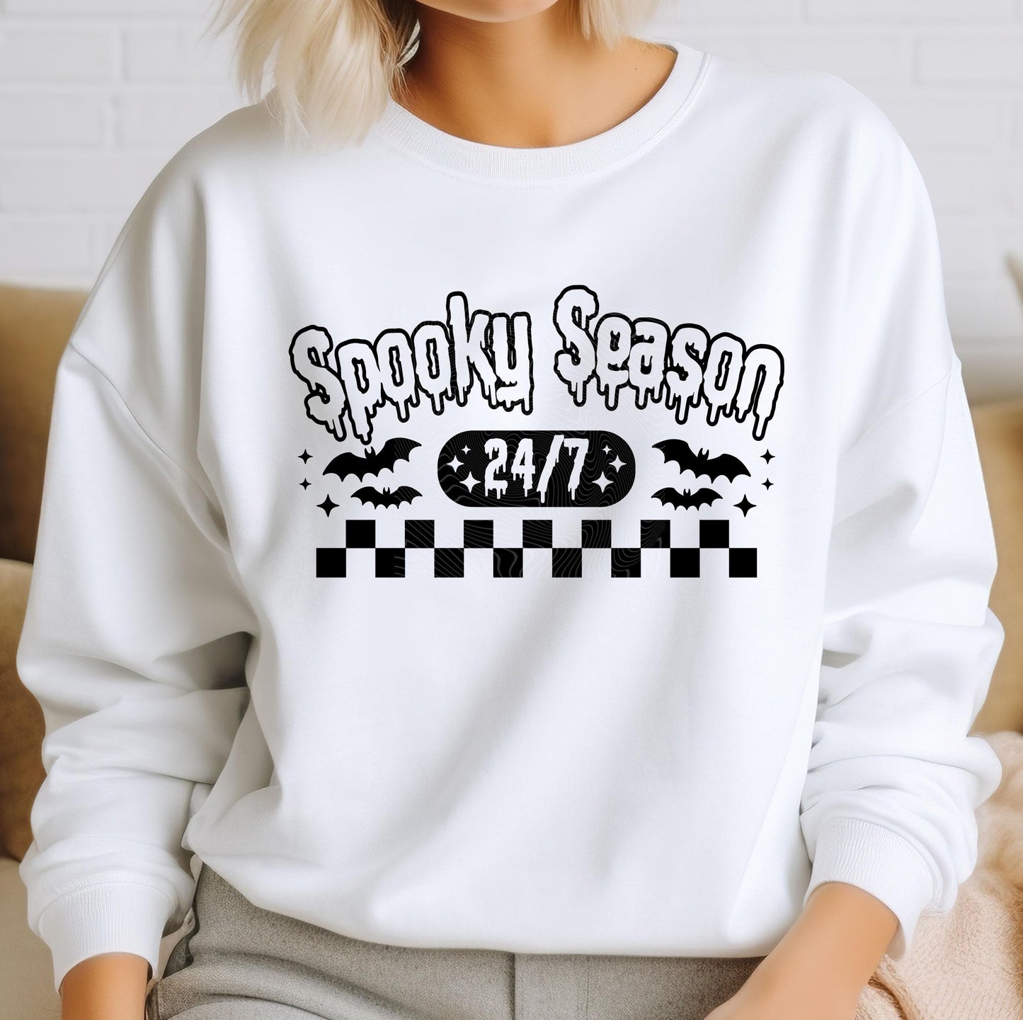 Spooky Season 24/7 DTF Transfers, Bats Dtf Transfers, Halloween DTF Transfers Ready For Press, Spooky Season Dtf Prints, Heat Press Transfer