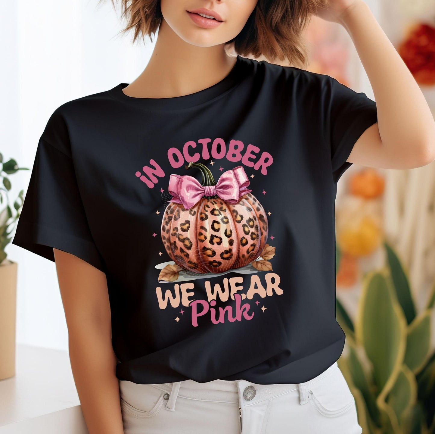 In October We Wear Pink DTF Transfers Ready For Press, Tackle Cancer Dtf Prints, Support Breast Cancer, Heat Press Transfers, Cancer Fighter