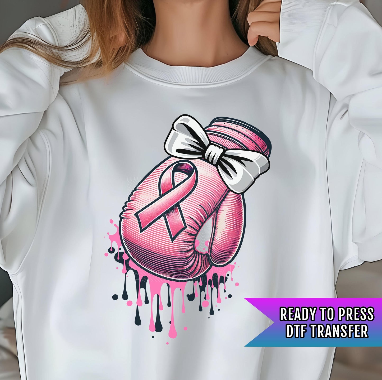 Breast Cancer Awareness DTF Transfers Ready For Press, Tackle Cancer Dtf Prints, Support Breast Cancer, Heat Press Transfers, Cancer Fighter