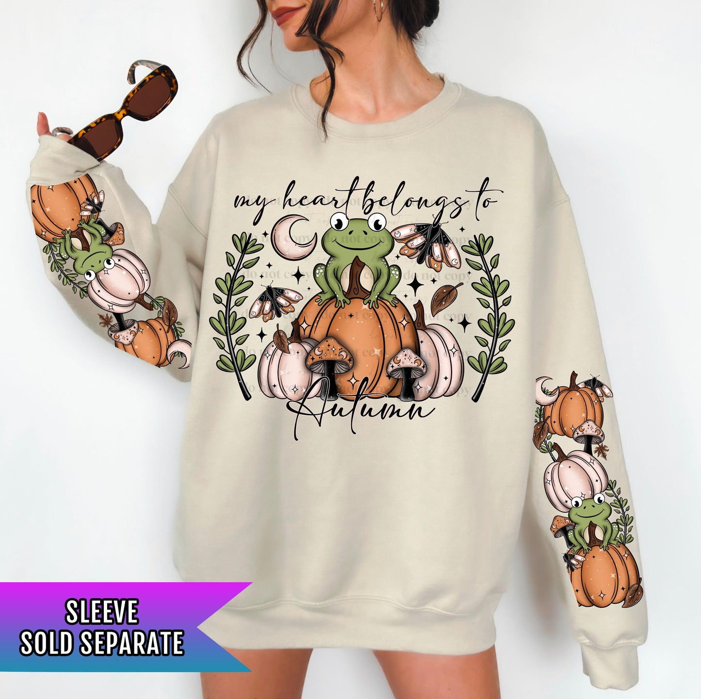 My Heart Belongs Autumn DTF Transfer Ready For Press, Fall DTF Transfers, Autumn DTF Transfer, Pumpkin Dtf Prints, Fall Leaves Dtf Transfers