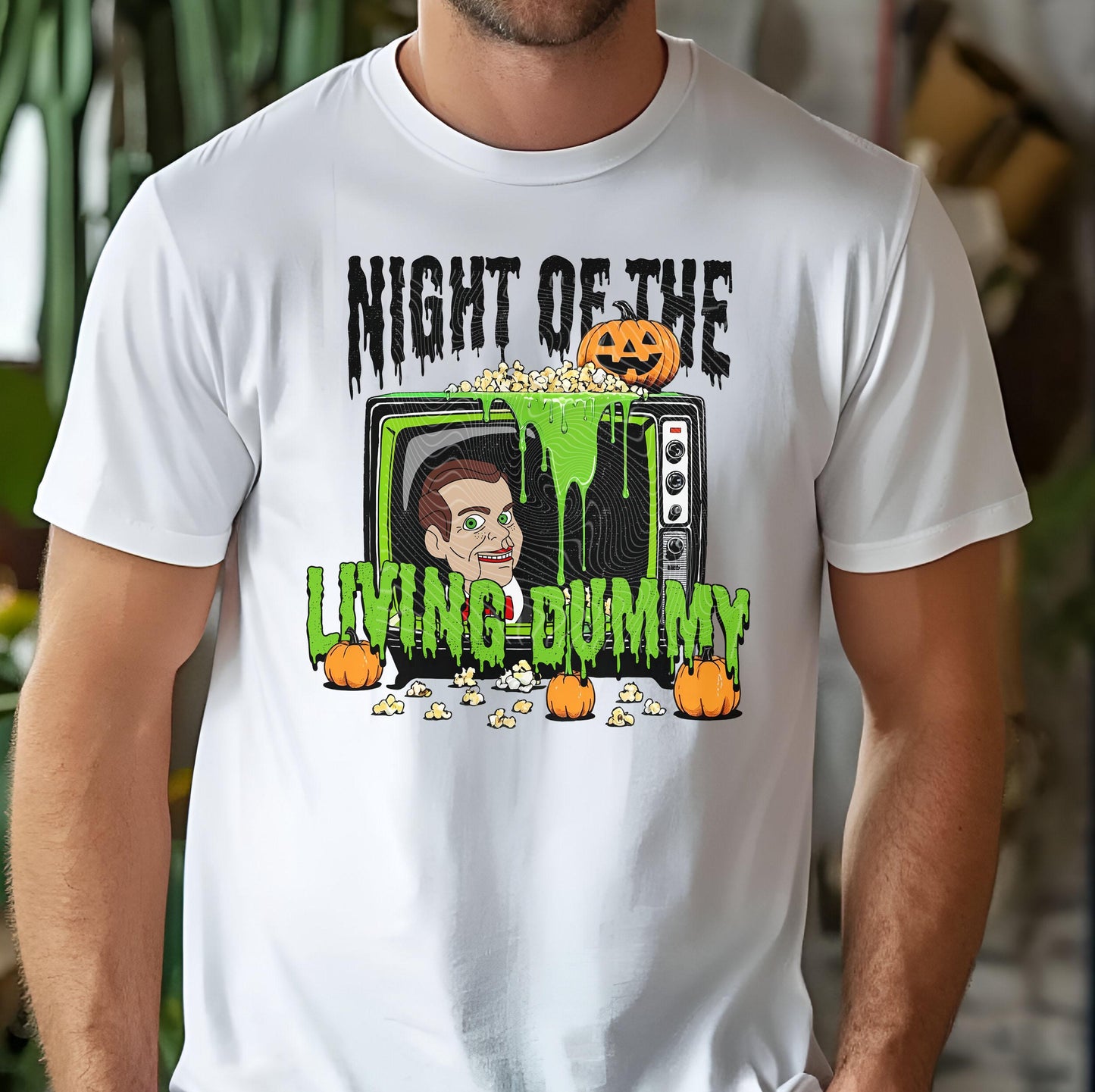 Night Of The Living Dummy DTF Transfers, Spooky Dtf Transfer, Halloween DTF Transfer Ready For Press, Heat Press Transfer, Pumpkin Dtf Print