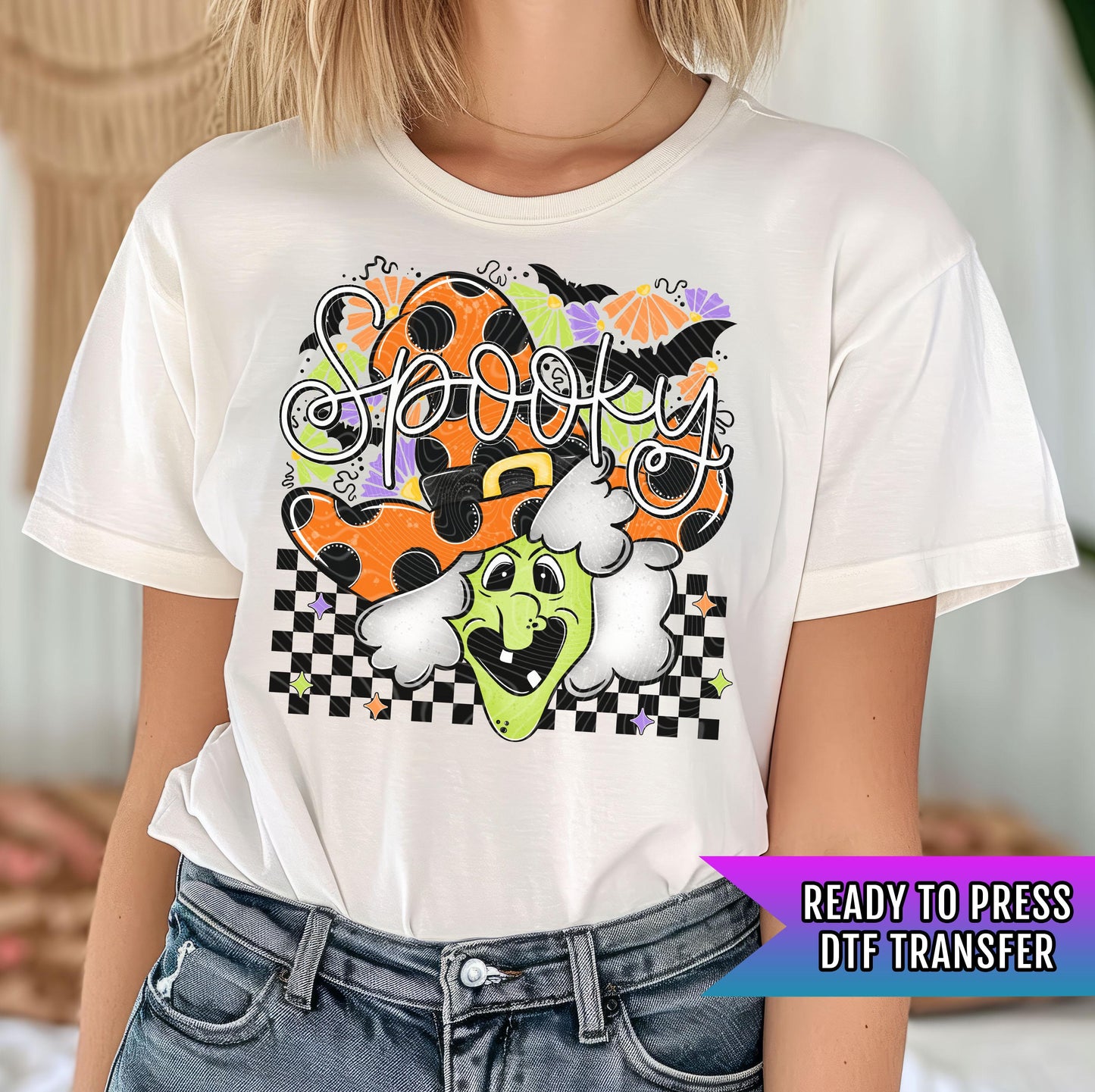 Spooky Witch Social Club DTF Transfers, Halloween DTF Transfers Ready For Press, Witches DTF Print, Heat Press Transfer, Horror Dtf Transfer