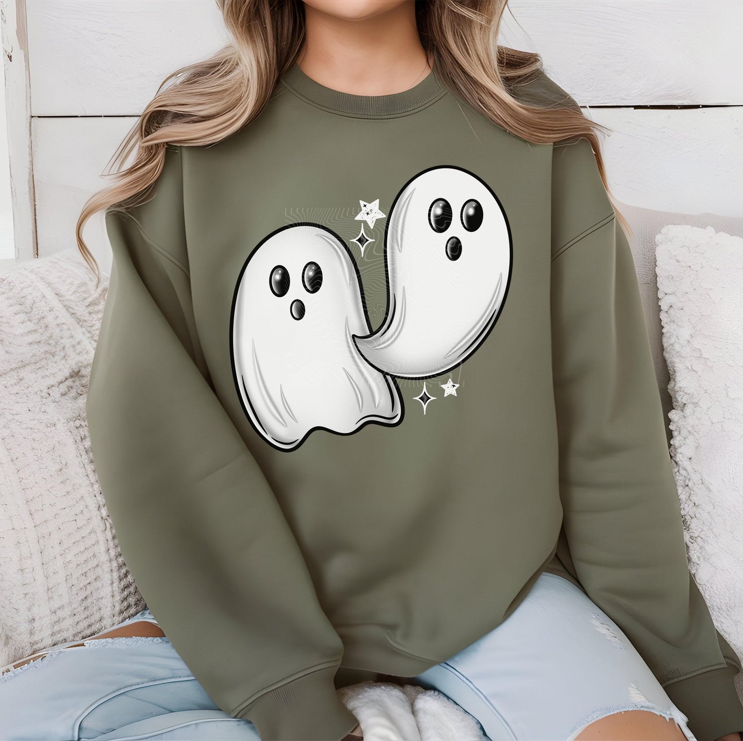 Cute Ghost DTF Transfers, Ghost Dtf Transfers, Halloween DTF Transfer Ready For Press, Heat Press Transfer, Boo DTF Prints, Ghost Dtf Prints