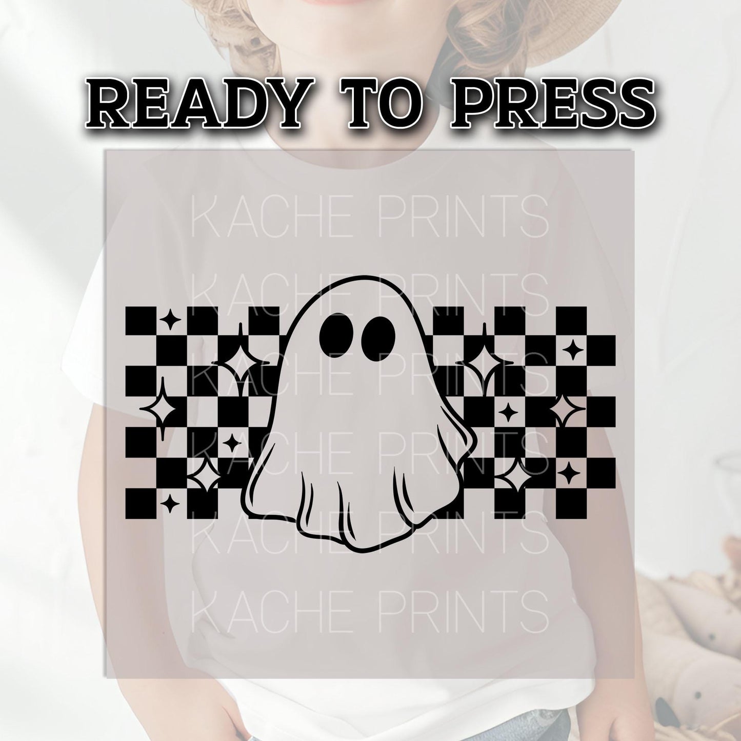 Ghost Season DTF Transfers, Halloween DTF Transfers Ready For Press, Retro Ghost DTF Print, Heat Press Transfer, Spooky Season Dtf Transfers