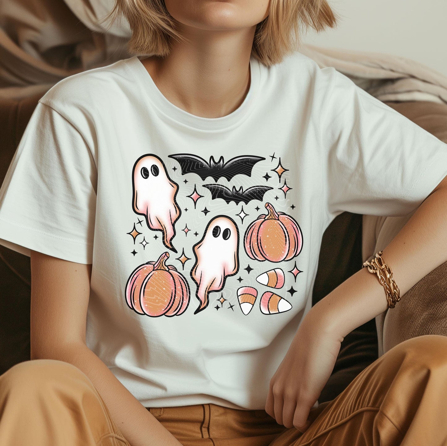 Spooky Season DTF Transfers, Halloween DTF Transfer Ready For Press, Bats, Spooky Collage DTF Print, Heat Press Transfer, Pumpkin Dtf Prints