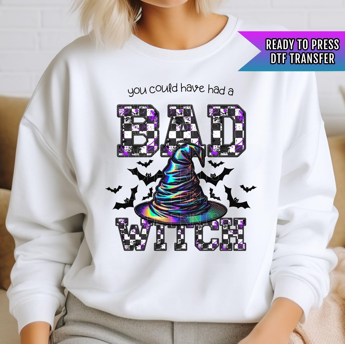 You Could Have Had A Bad Witch DTF Transfers, Spooky Dtf Prints, Halloween DTF Transfer Ready For Press, Heat Press Transfer, Direct To Film