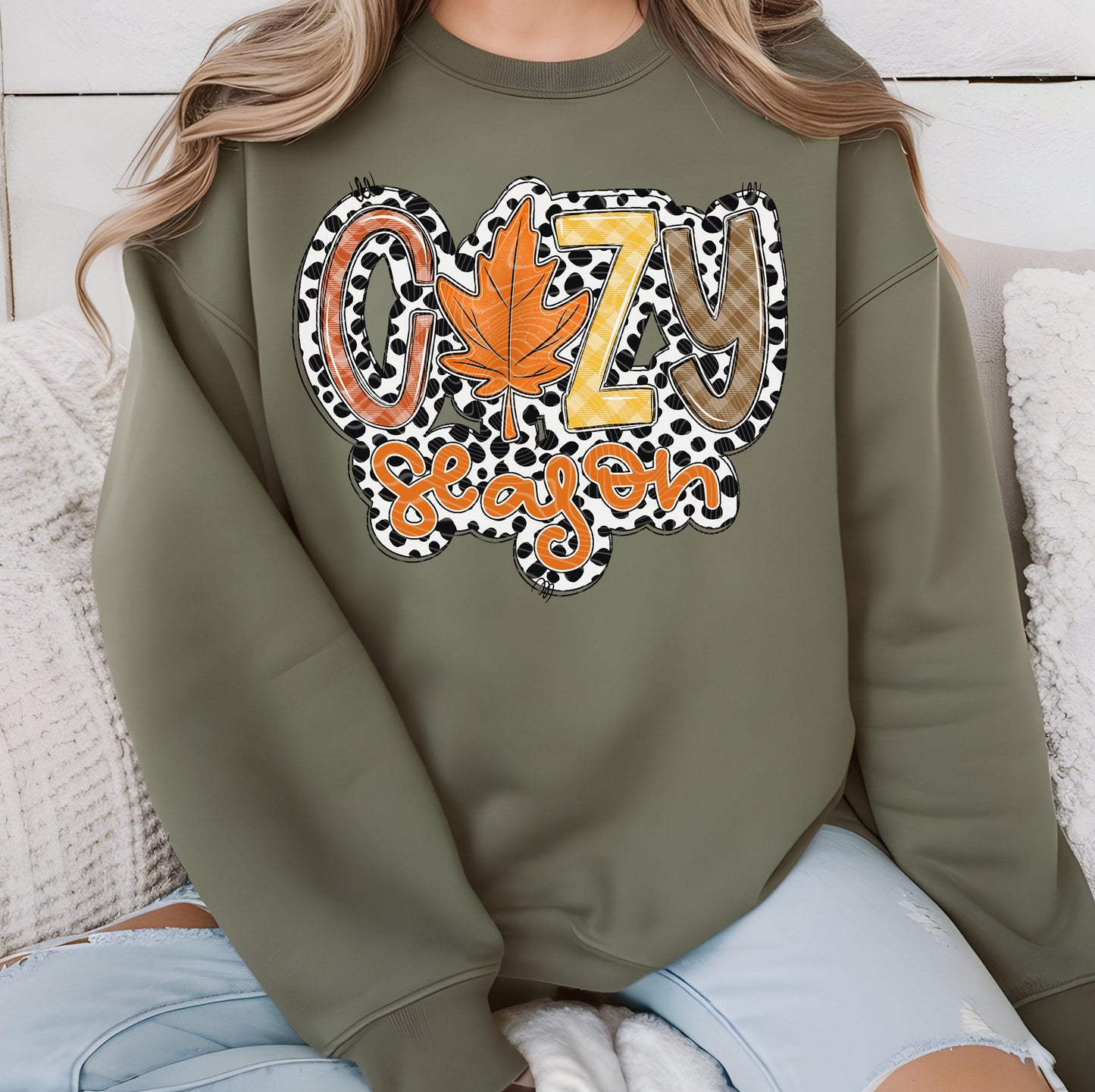 Cozy Season DTF Transfers Ready For Press, Retro Fall DTF Transfers, Autumn DTF Prints, Heat Press Transfer, Fall Leaves Dtf, Direct To Film