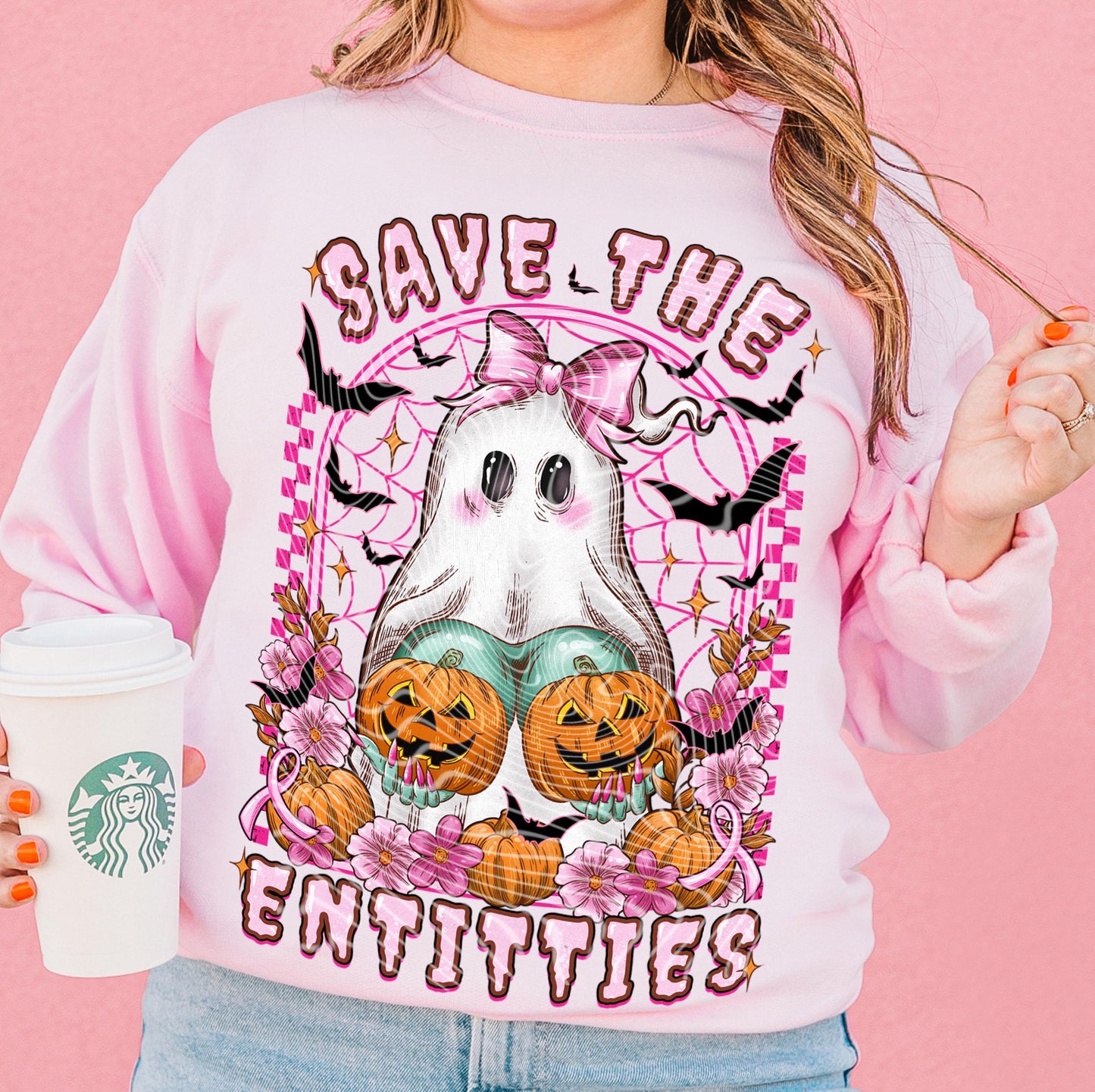 Save The Entitties DTF Transfers, Halloween DTF Transfers Ready For Press, Ghost Season Dtf Transfers, Heat Press Transfers, Direct To Film