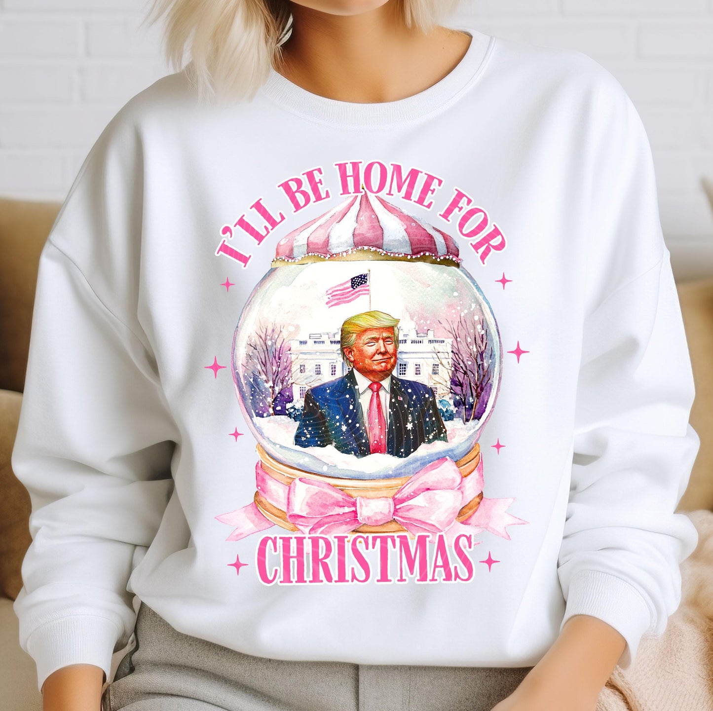 I'll Be Home For Christmas DTF Transfers Ready to Press, Trump 2024 Dtf Transfers, Trump Dtf Prints, Heat Press Transfer, Direct To Film