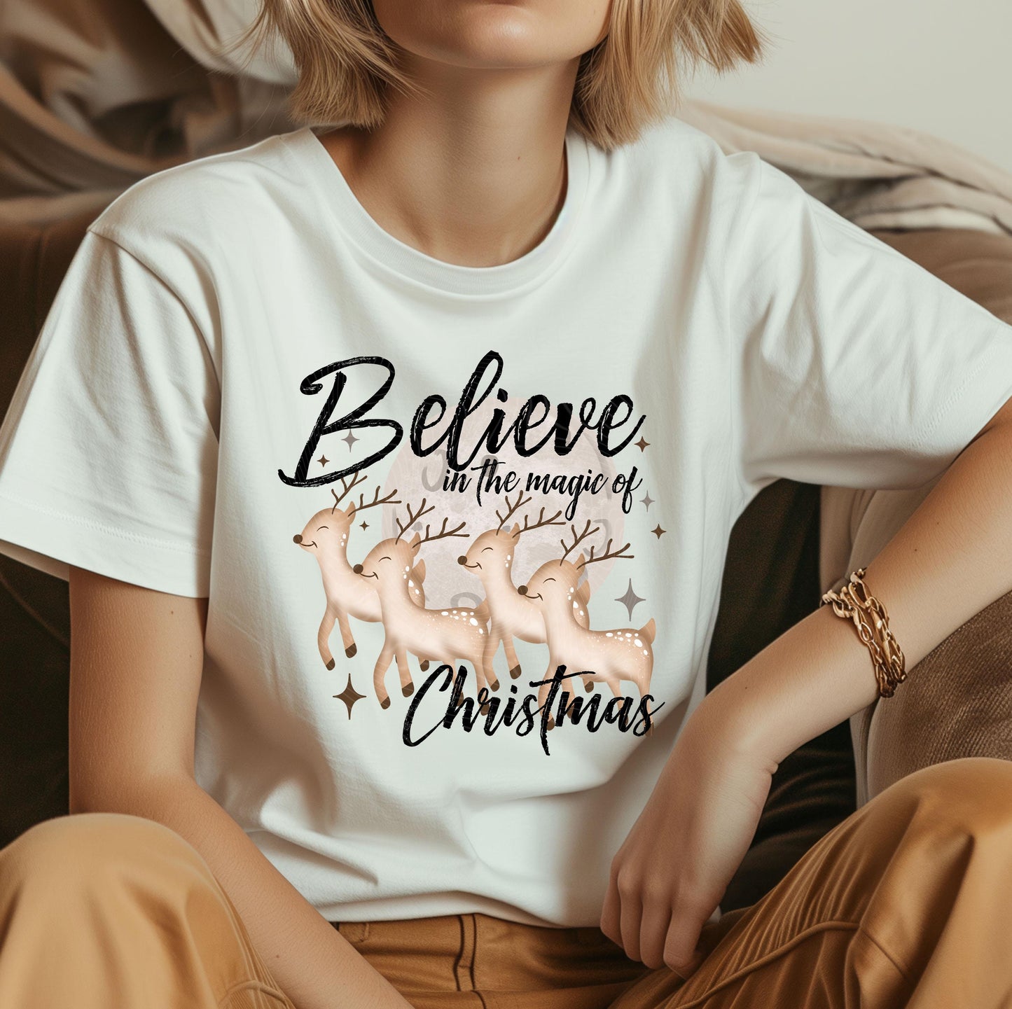 Believe In The Magic Of Christmas DTF Transfers Ready For Press, Christmas DTF Prints, Heat Press Transfer, Direct To Film, Christmas Dtf