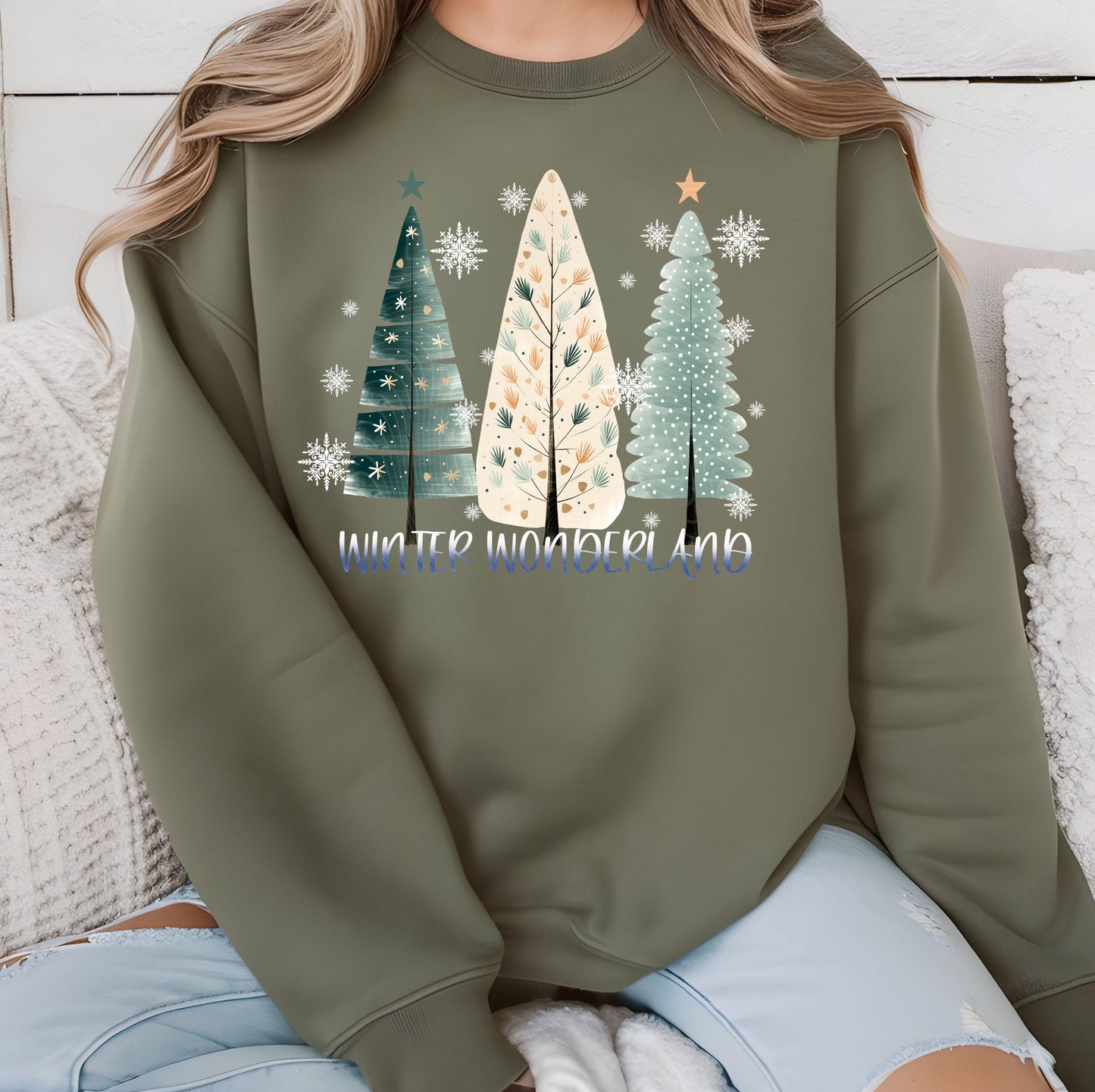 Winter Wonderland DTF Transfer Ready For Press, Merry Christmas DTF Print, Heat Press Transfer, Direct To Film, Christmas Tree Dtf Transfers