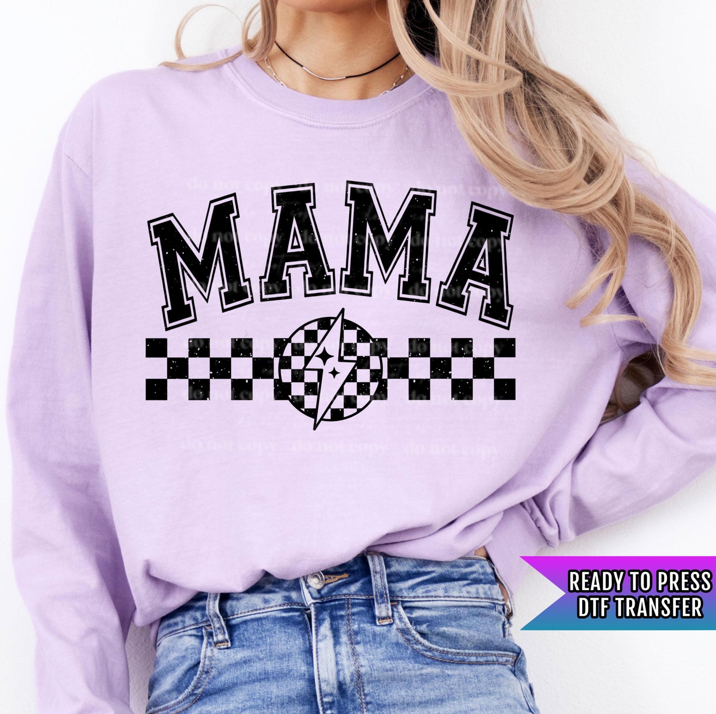 Mama DTF Transfer, Mom DTF Transfer Ready For Press, Heat Press Transfer, Retro Mama Transfer, Direct To Film, Ready For Press,Mom Dtf Print