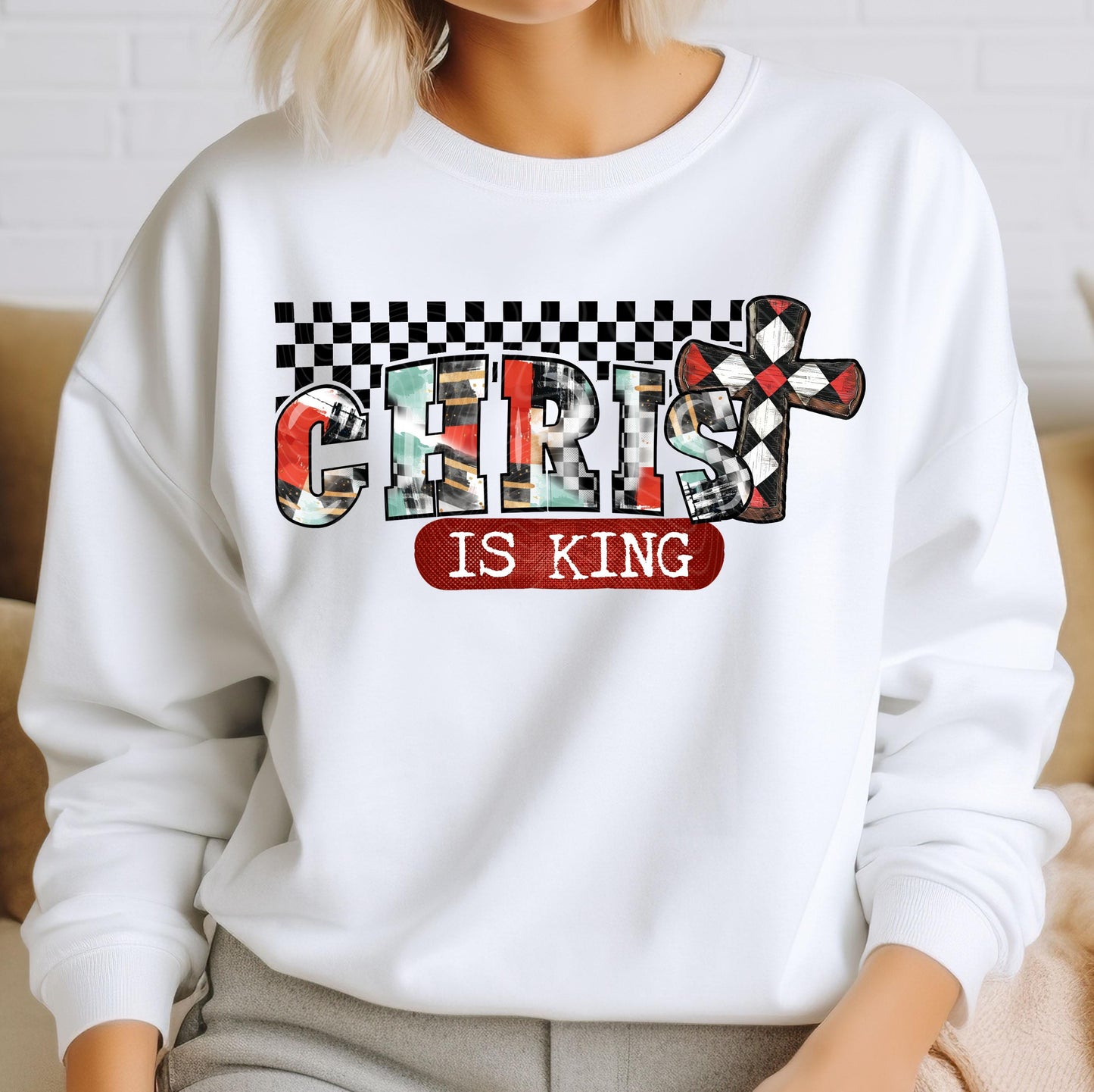 Christ Is King DTF Transfers Ready For Press, Christian Faith DTF Print, Heat Press Transfers, Direct To Film, Christian Transfer, Religious