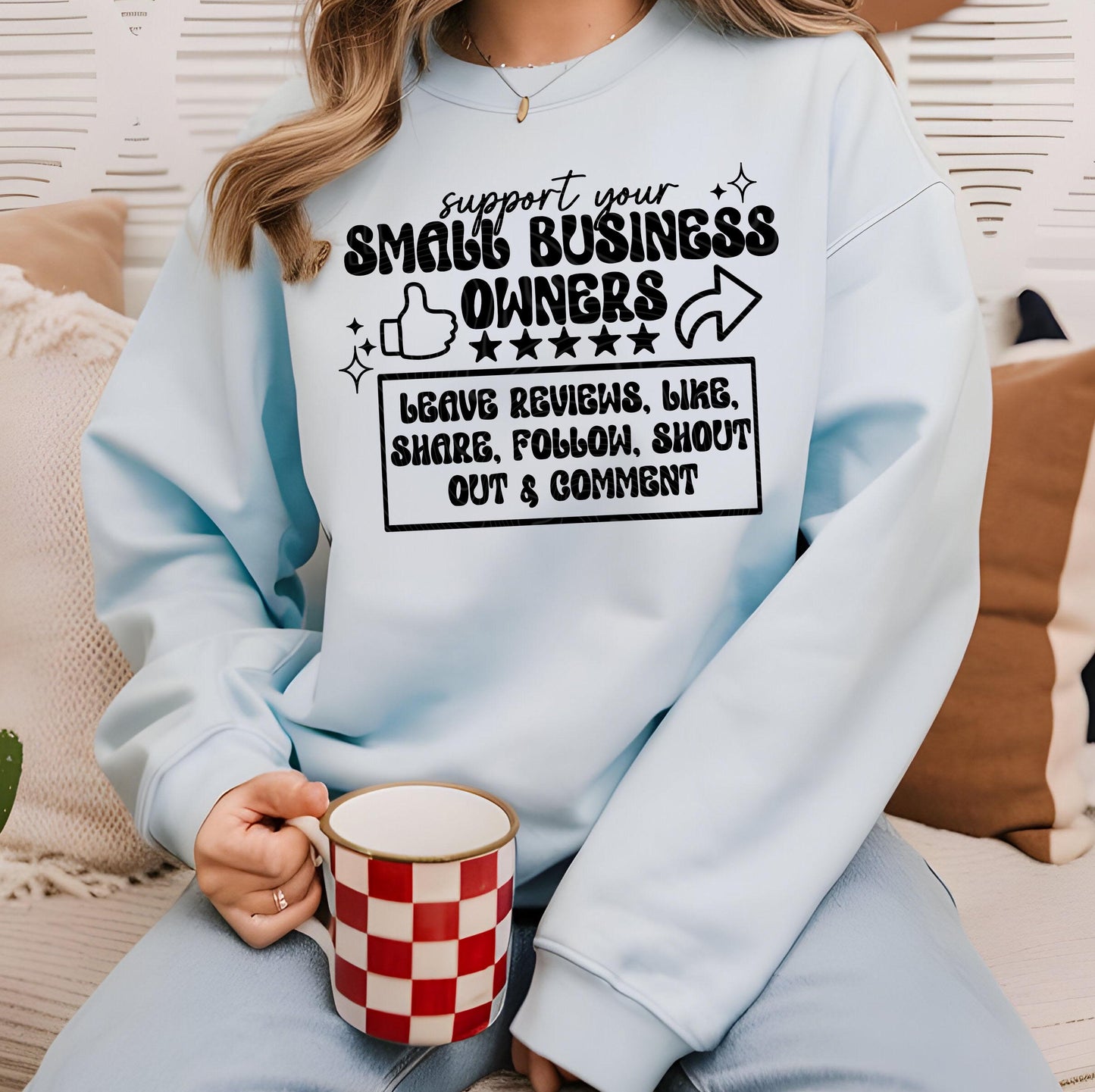 Support Small Biz Owners DTF Transfer Ready For Press, Entrepreneur Print, Heat Press Transfer, Direct To Film, Business Big Dreams Transfer