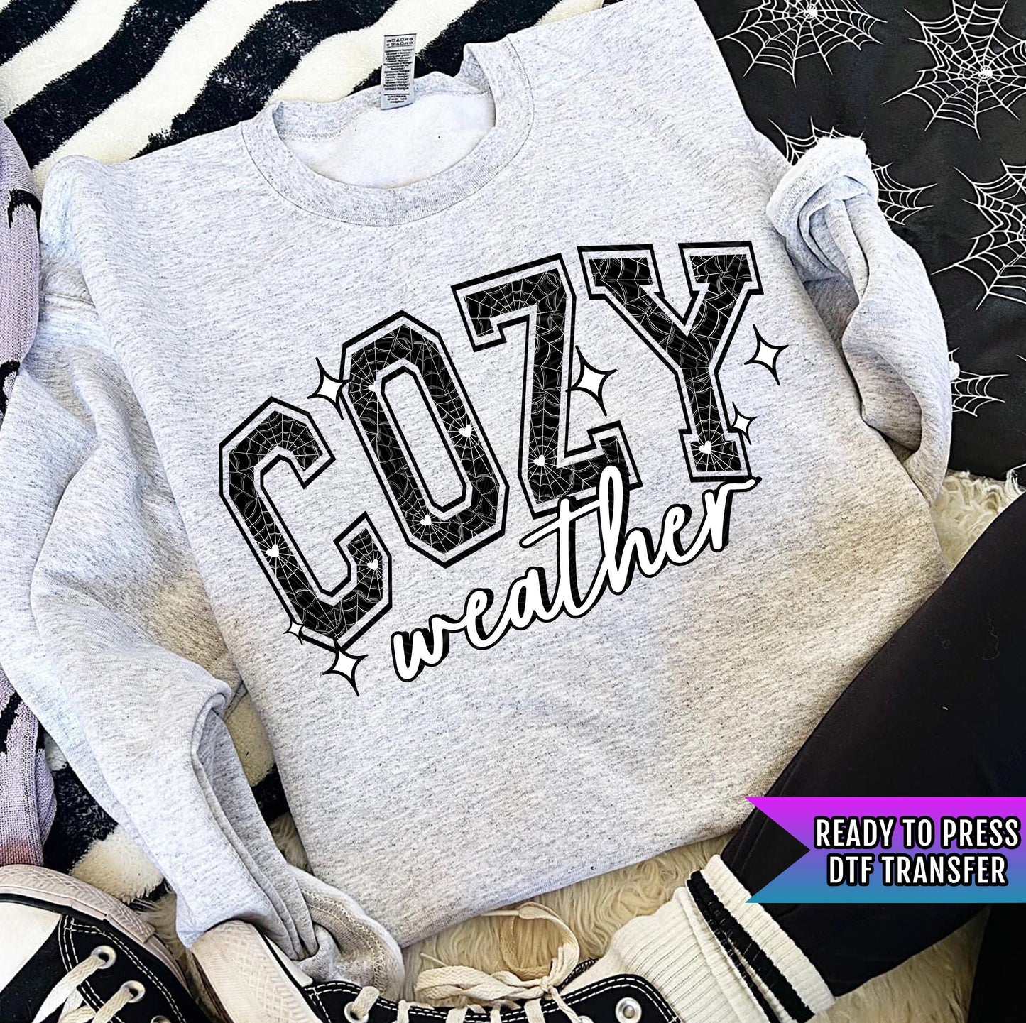 Cozy Weather DTF Transfers Ready For Press, Autumn Dtf Prints, Direct To Film, Heat Press Transfer, Cozy Vibes Dtf, Cozy Season Dtf Transfer