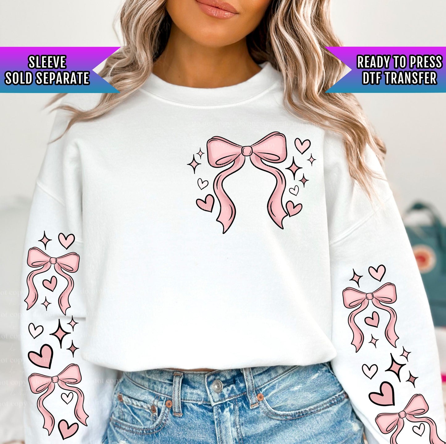 Pink Valentine Coquette Bow DTF Transfers Ready For Press, Coquette Bow Dtf Prints, Direct To Film, Heat Press Transfers, Love Dtf Transfers