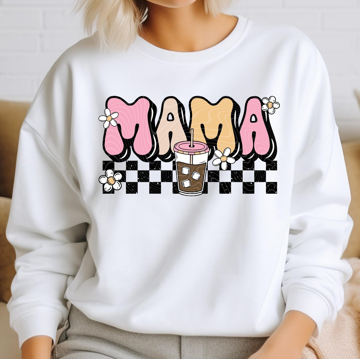 Mama Ice Coffee DTF Transfers Ready For Press, Mother's Day Dtf Print, Direct To Film, Heat Press Transfer, Mommy Dtf Transfer, Mom Transfer