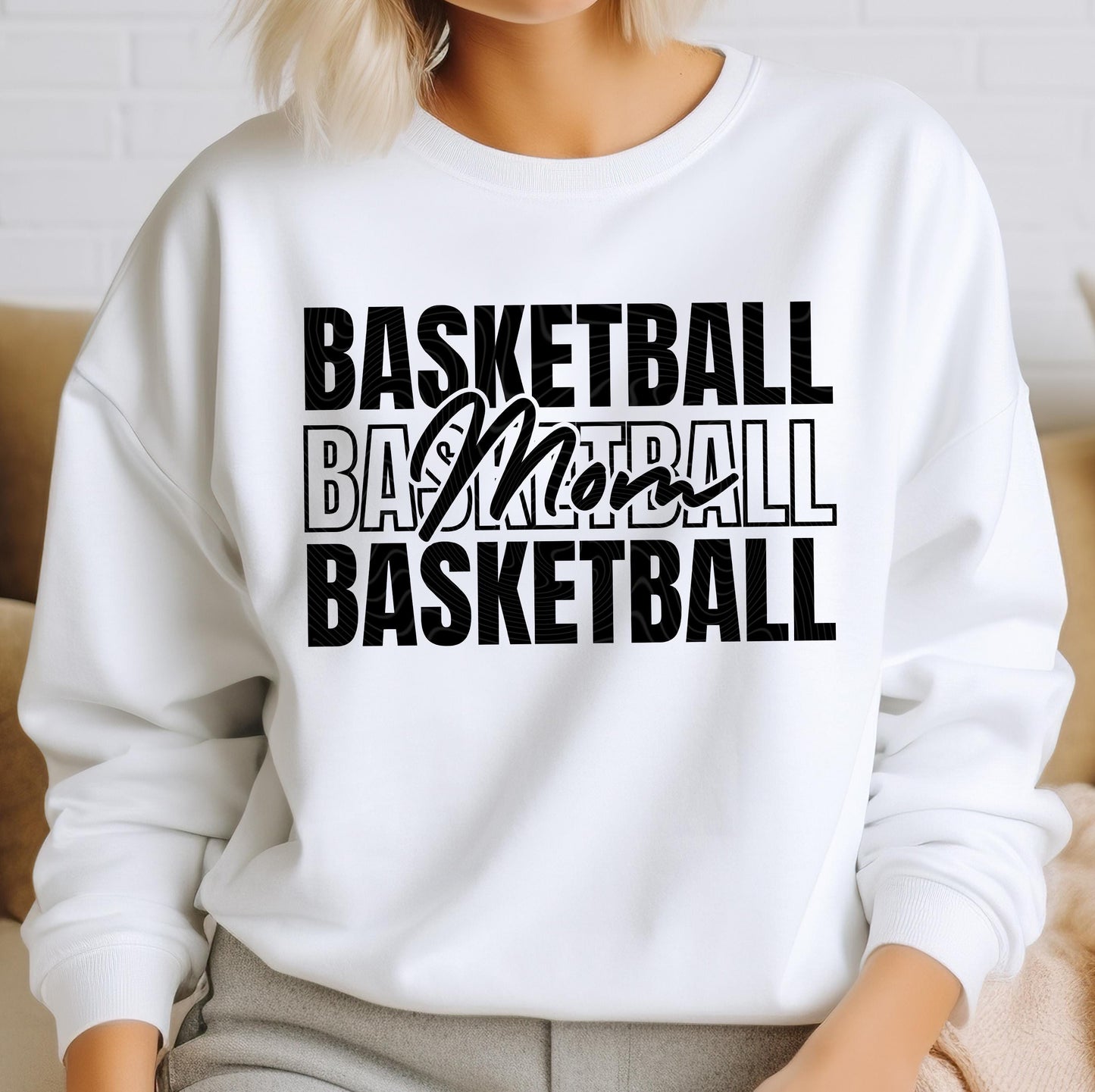 Basketball Mom DTF Transfers Ready For Press, Mother Life DTF Print, Heat Press Transfers, Direct To Film, Game Day, Basketball Mom Transfer
