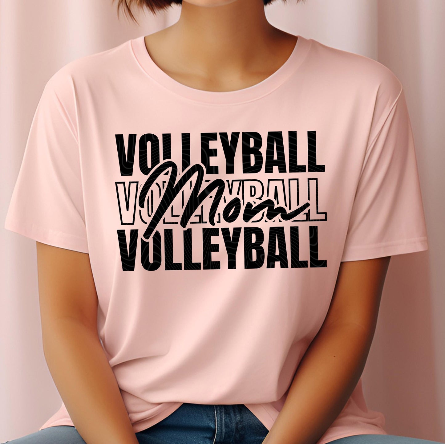Volleyball Mom DTF Transfer Ready For Press, Volleyball DTF Prints, Heat Press Transfer, Direct To Film, Game Day Transfers, Sports Transfer