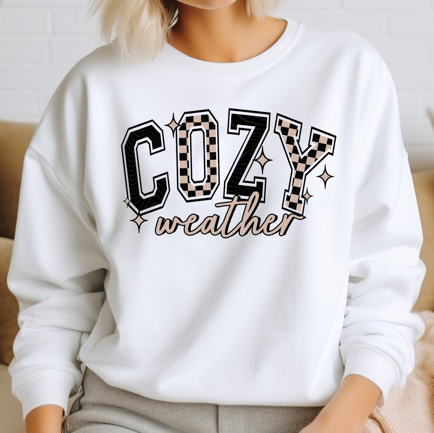 Cozy Weather DTF Transfer Ready For Press, Autumn Season Dtf Print, Direct To Film, Heat Press Transfer, Retro Fall Dtf, Cozy Vibes Transfer