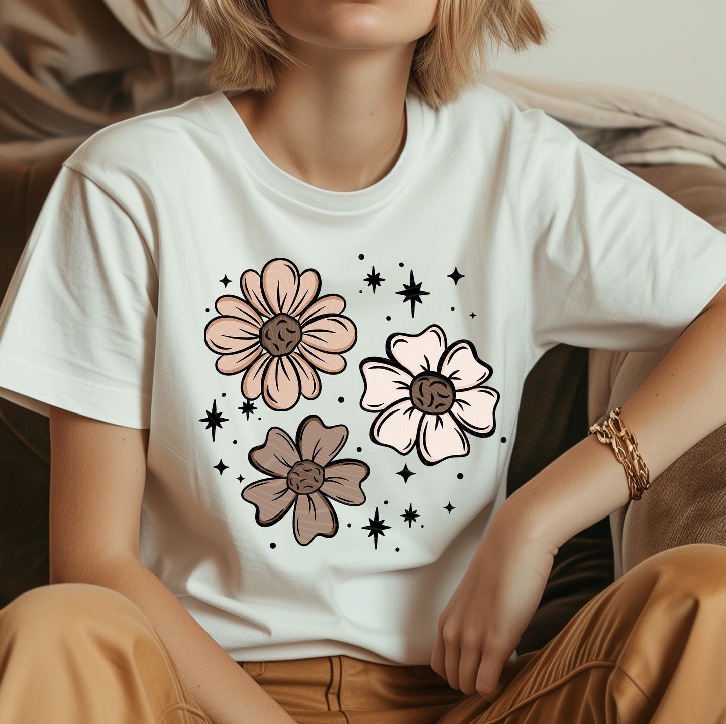 Florals DTF Transfers Ready For Press, Florals DTF Prints, Heat Press Transfer, Direct To Film,Floral Transfer, Ready To Press,Heat Transfer