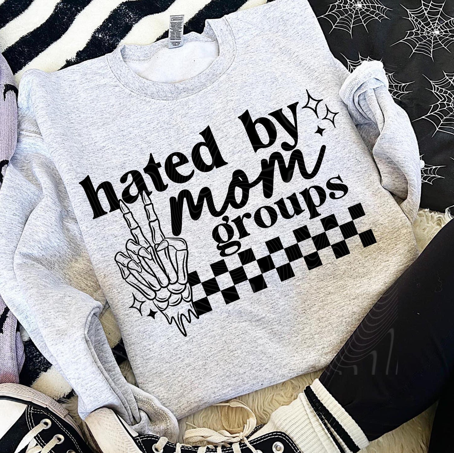 Hated By Mom Groups DTF Transfers Ready For Press, Mom DTF Prints, Heat Press Transfers, Direct To Film, Mama Dtf Transfer, Full Color Print