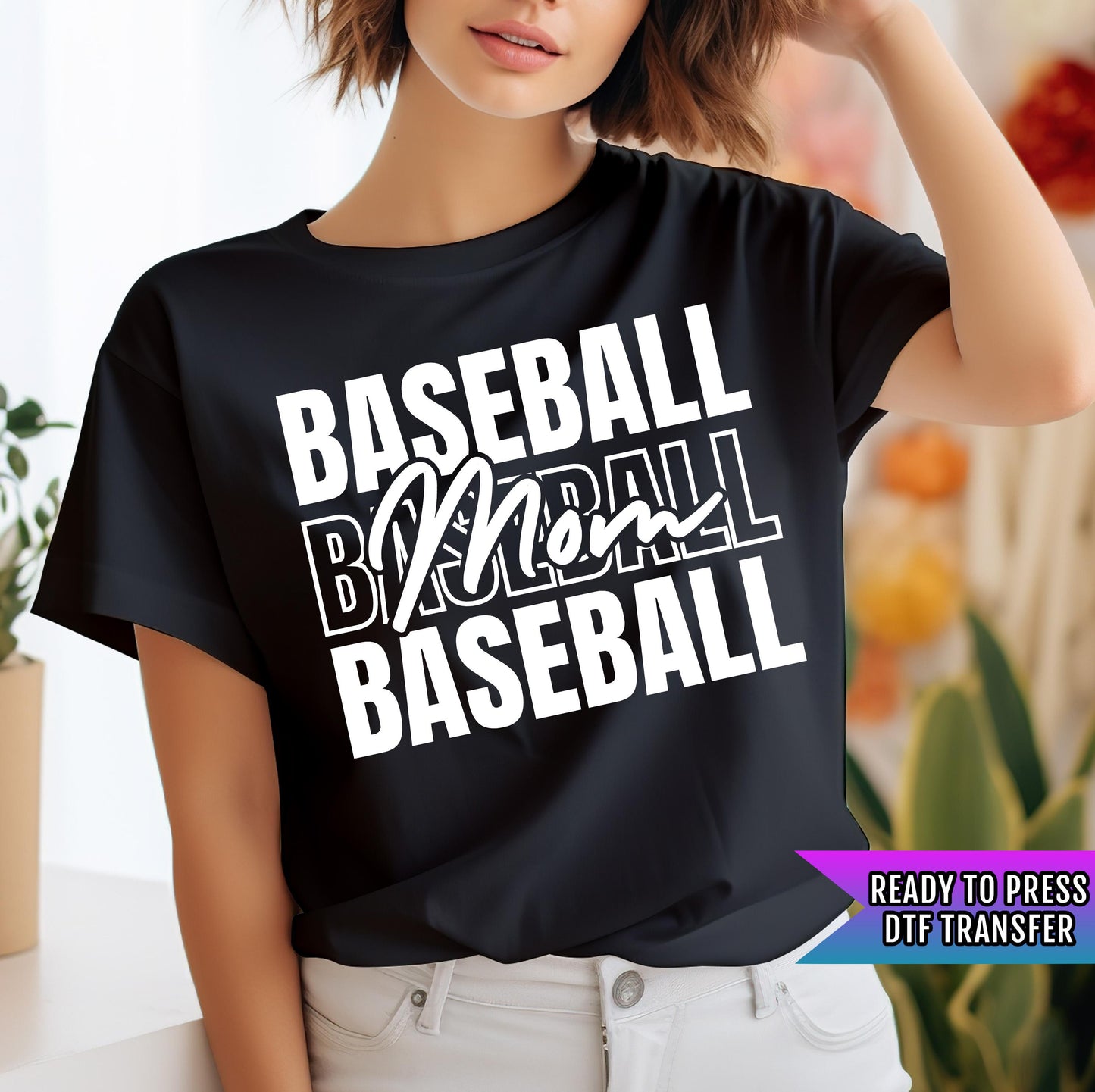 Baseball Mom DTF Transfers Ready For Press, Mother Life DTF Print, Heat Press Transfers, Direct To Film, Game Day Dtf, Baseball Mom Transfer